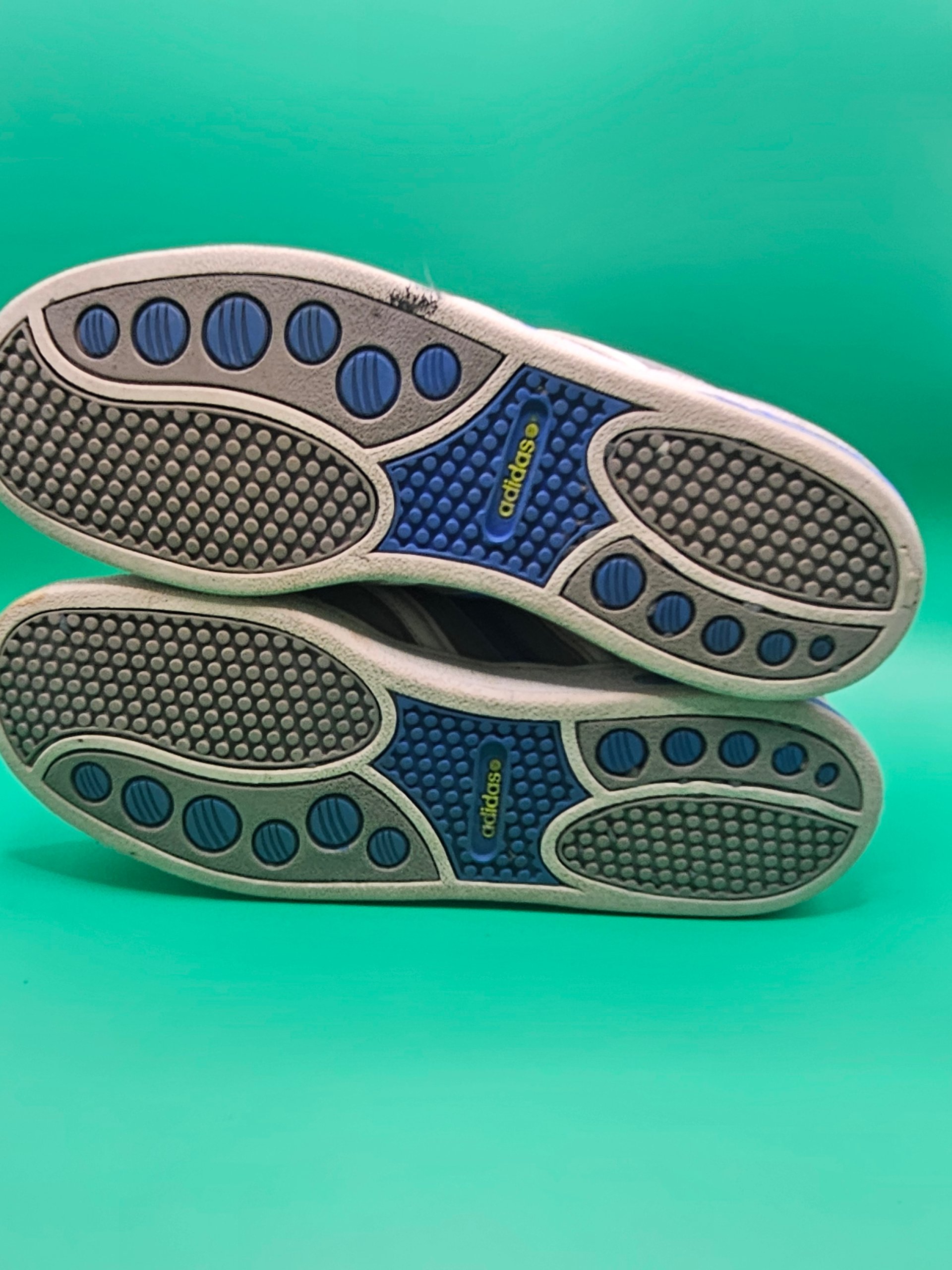 Adidas Grey & Blue Casual Sneakers Kids UK Size 3 Boys Originals image 5