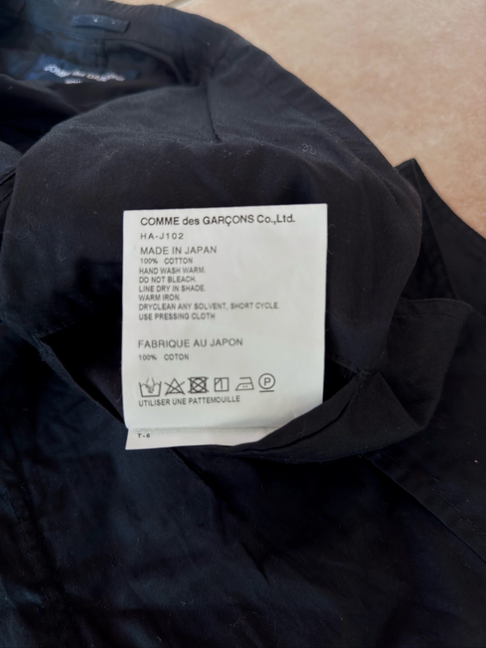 Comme des Garçons Homme Black Cotton Blazer Small image 5