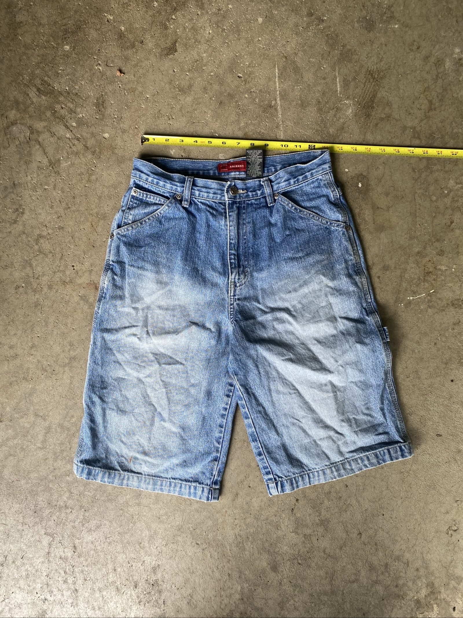 Arizona Blue Denim Carpenter Shorts 27 Waist