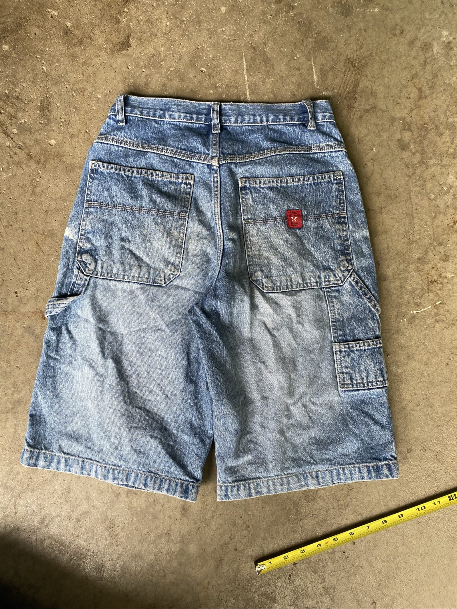 Arizona Blue Denim Carpenter Shorts 27 Waist image 3