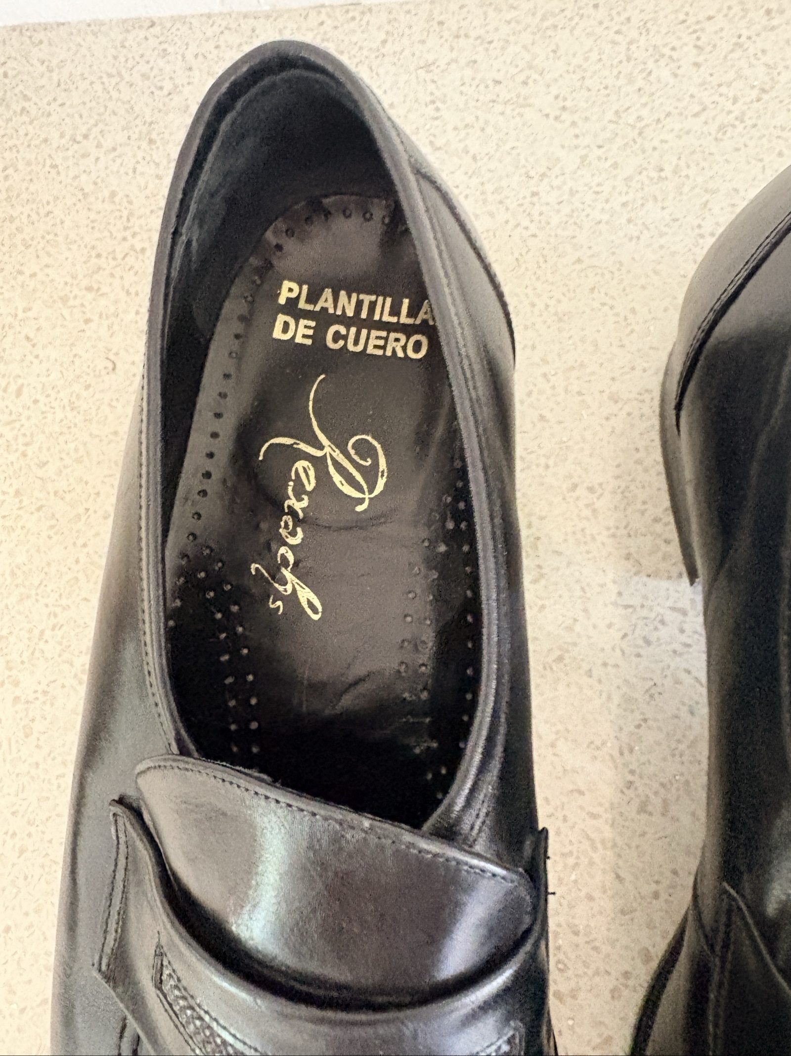 Pexag's Black Leather Loafers Size Other Casual image 3