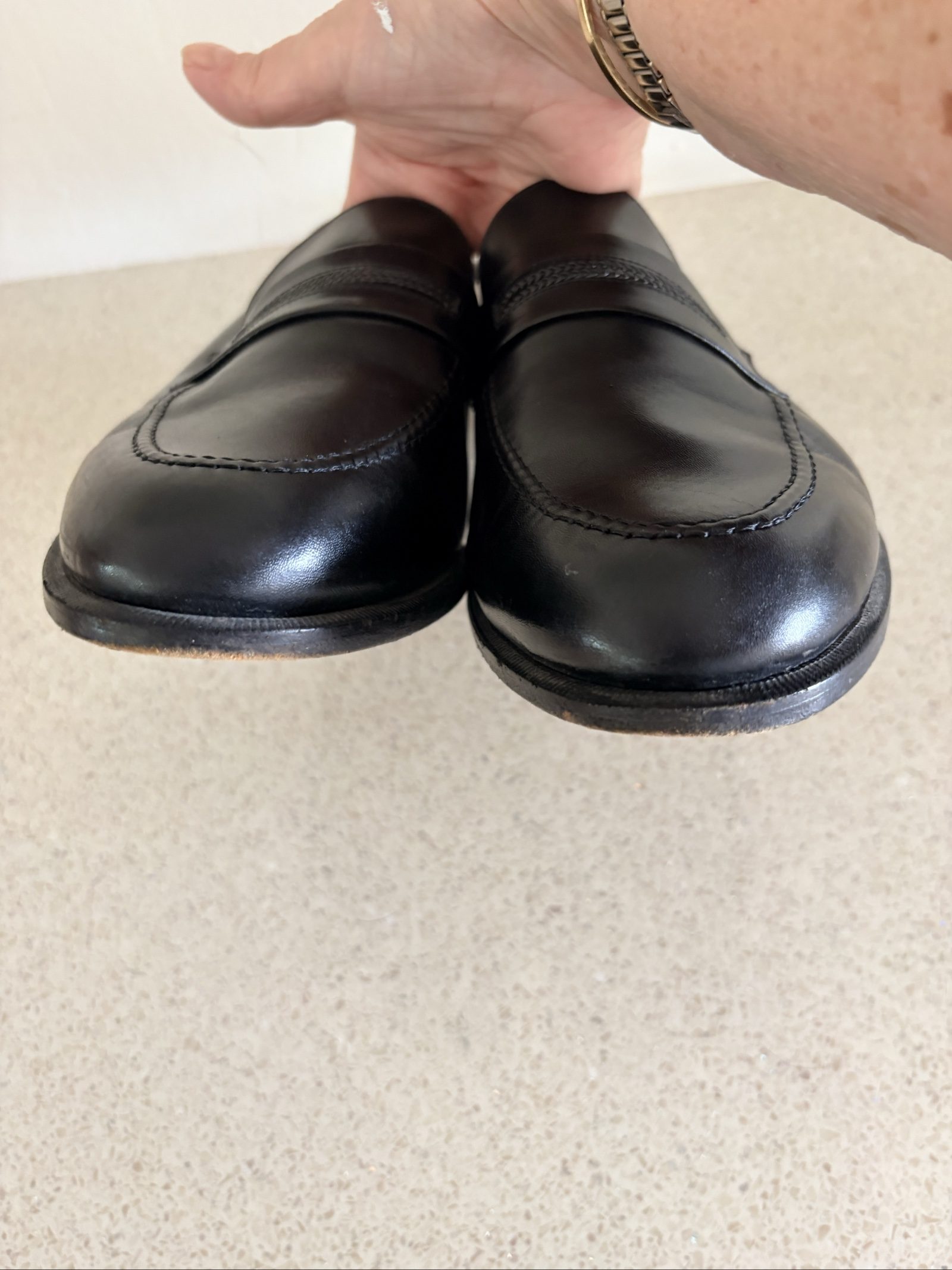 Pexag's Black Leather Loafers Size Other Casual image 6