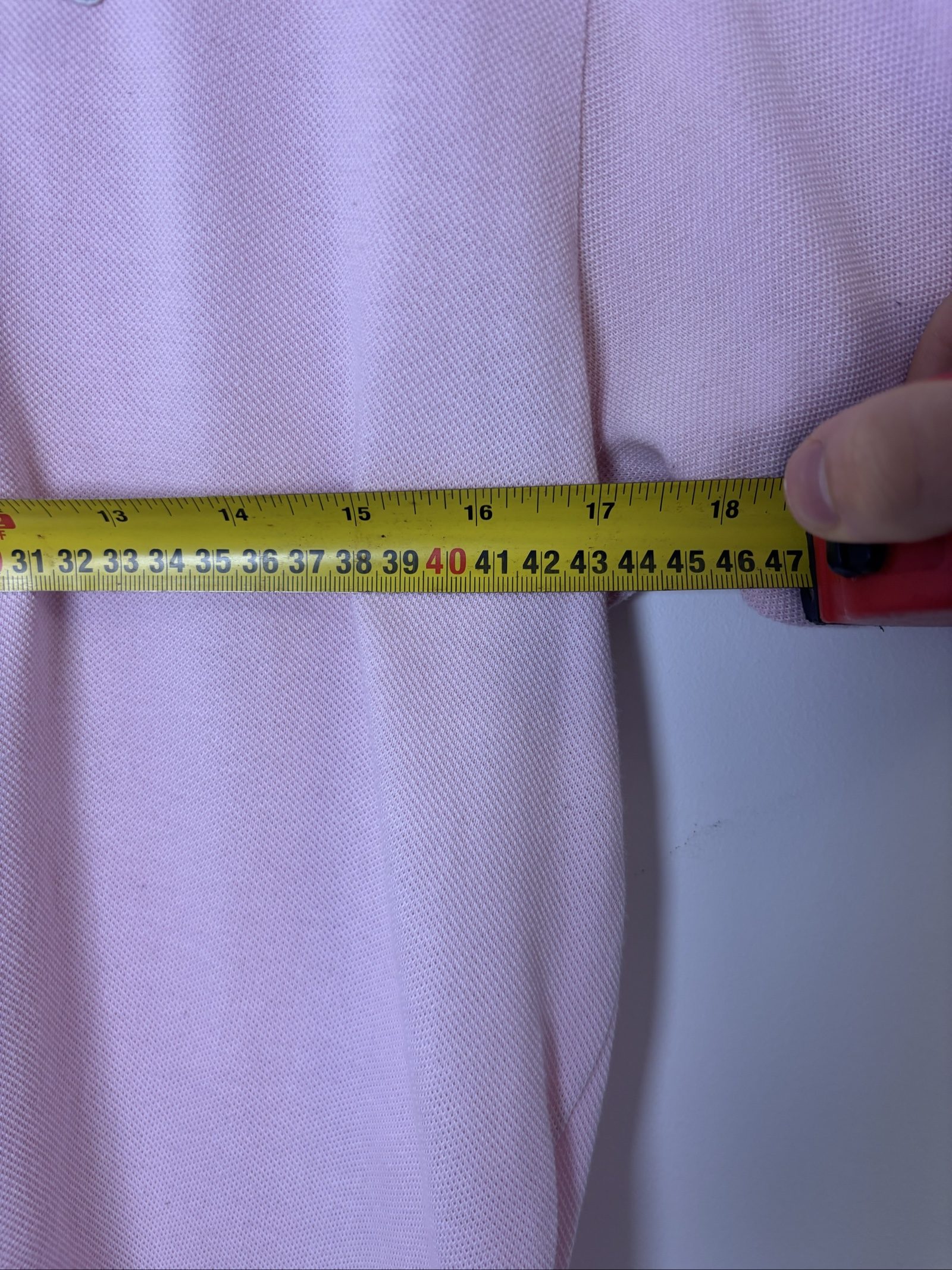 Lacoste Men's Pink Cotton Polo Shirt Size 5 Chest 40 in image 4