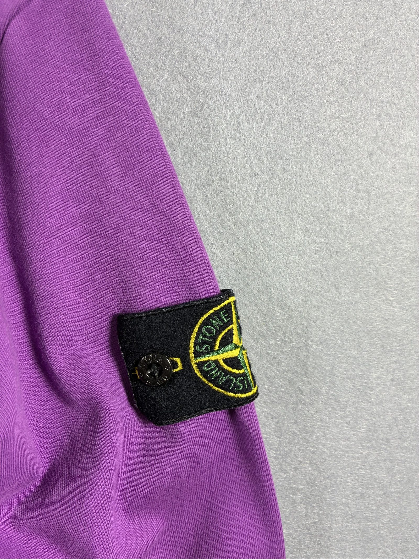 Stone Island Purple Logo Patch Crewneck Sweatshirt Small image 4