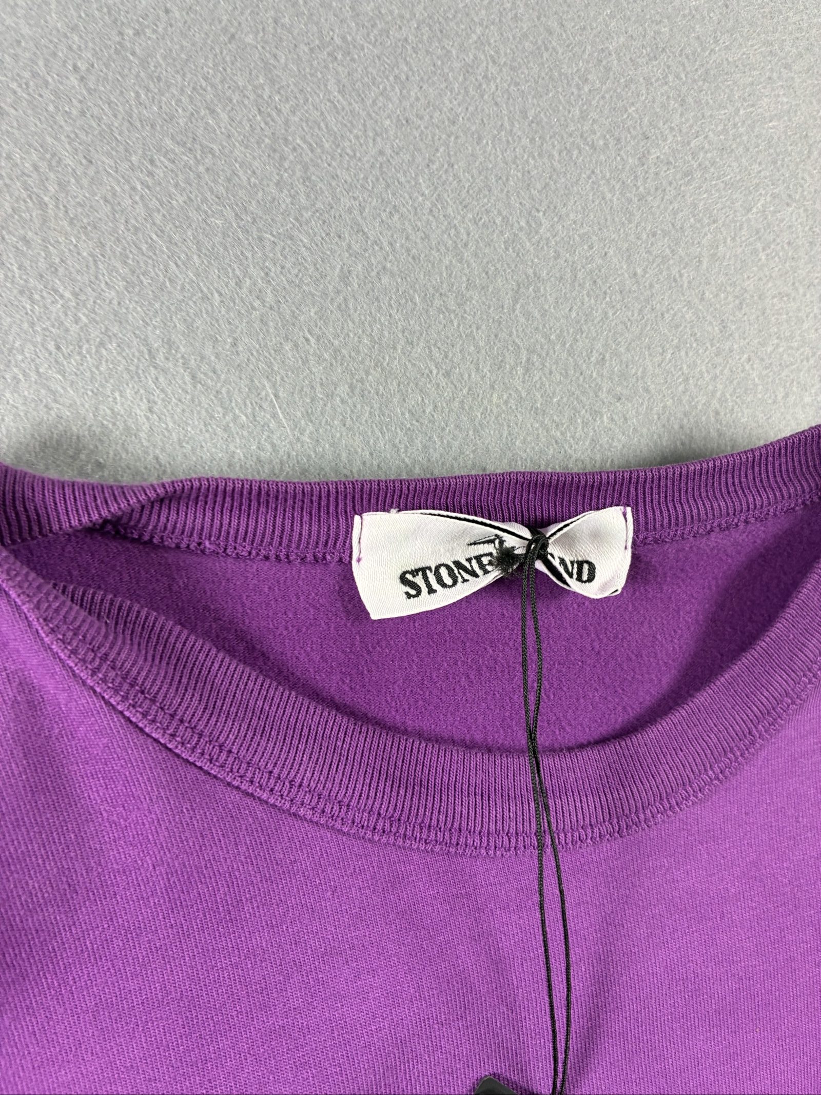 Stone Island Purple Logo Patch Crewneck Sweatshirt Small image 2