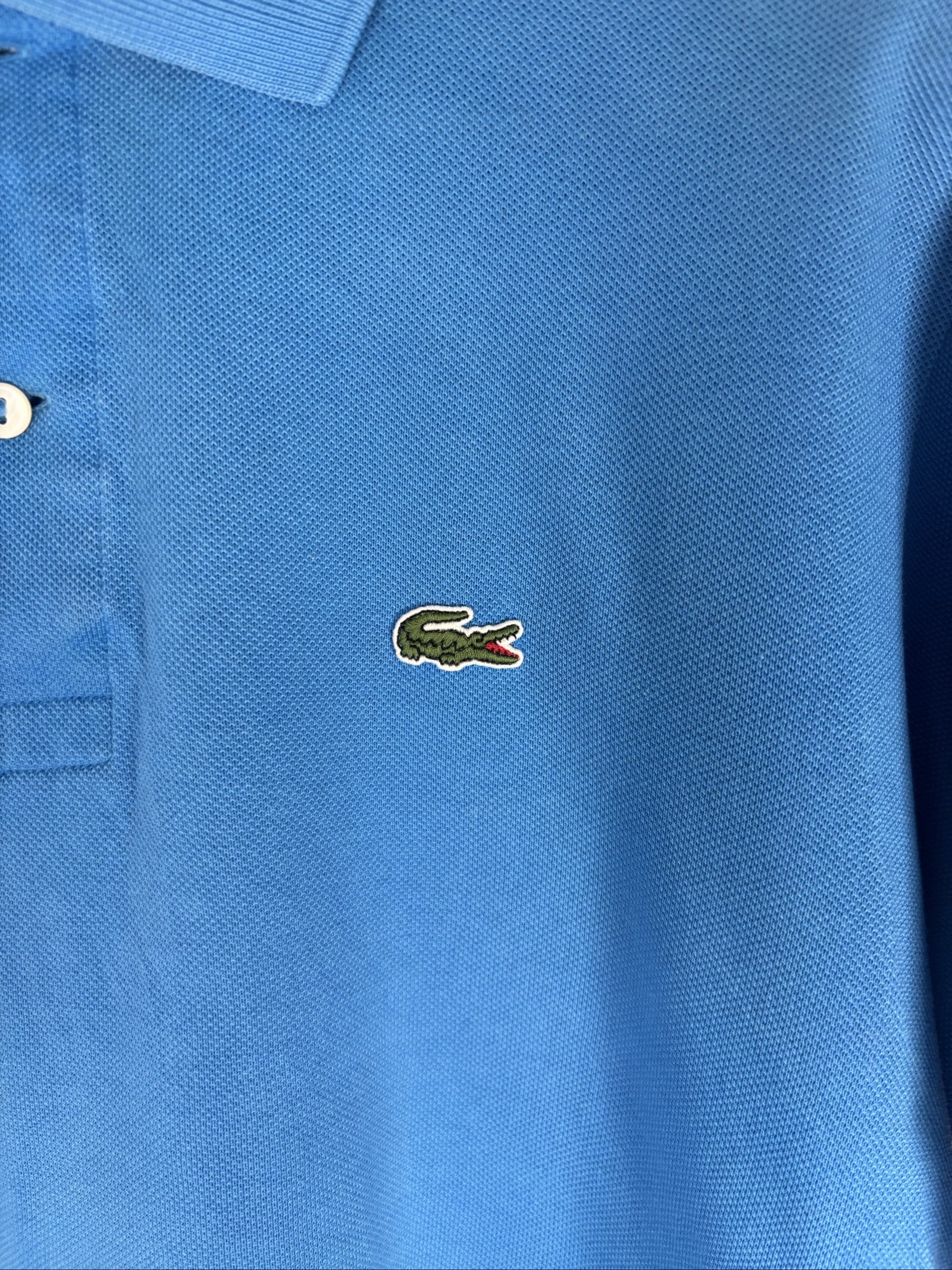 Lacoste Men's Blue Classic Cotton Polo Shirt Size 4 image 2