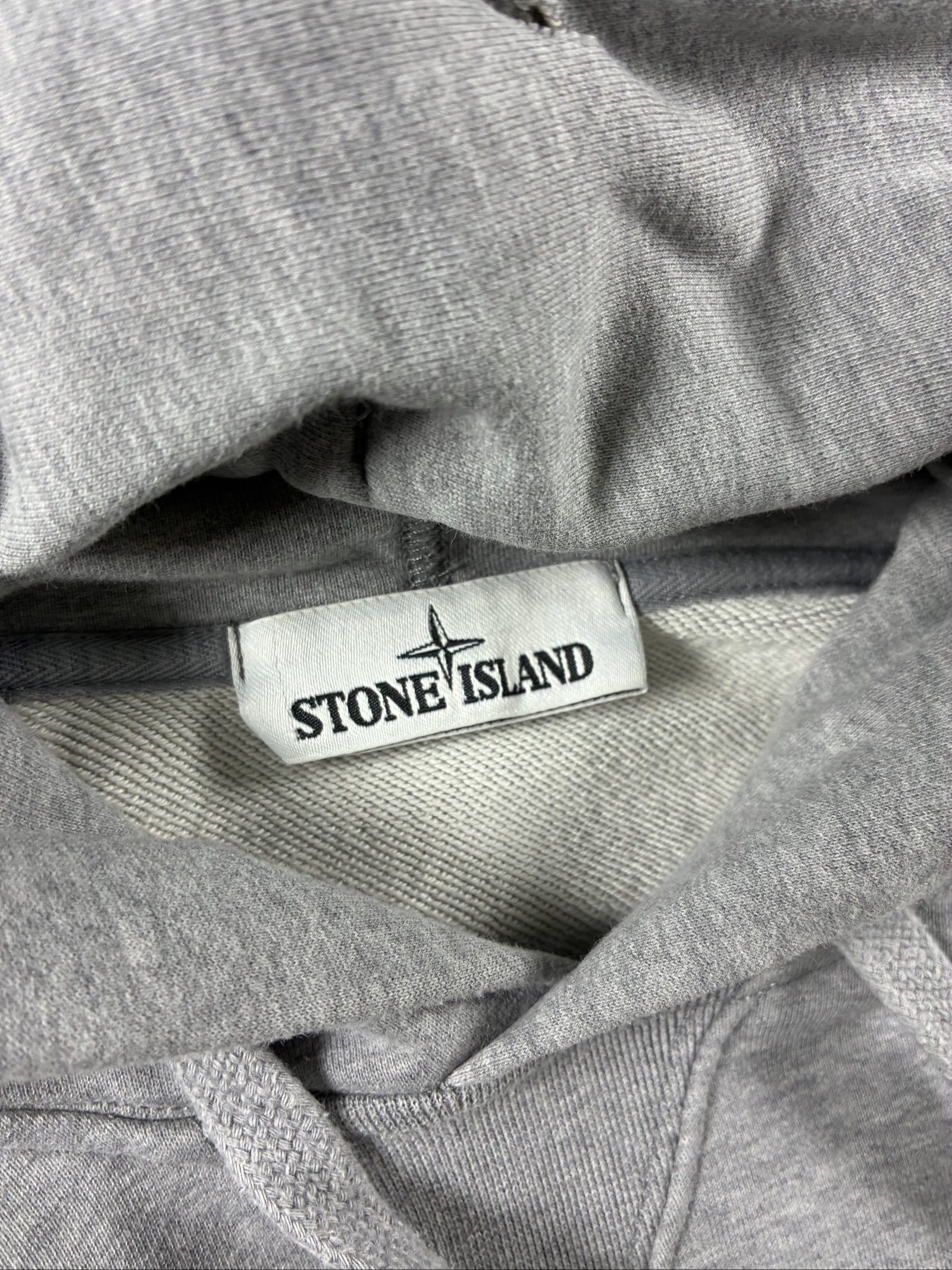 Stone Island Men's Grey Cotton Hoodie Medium image 2