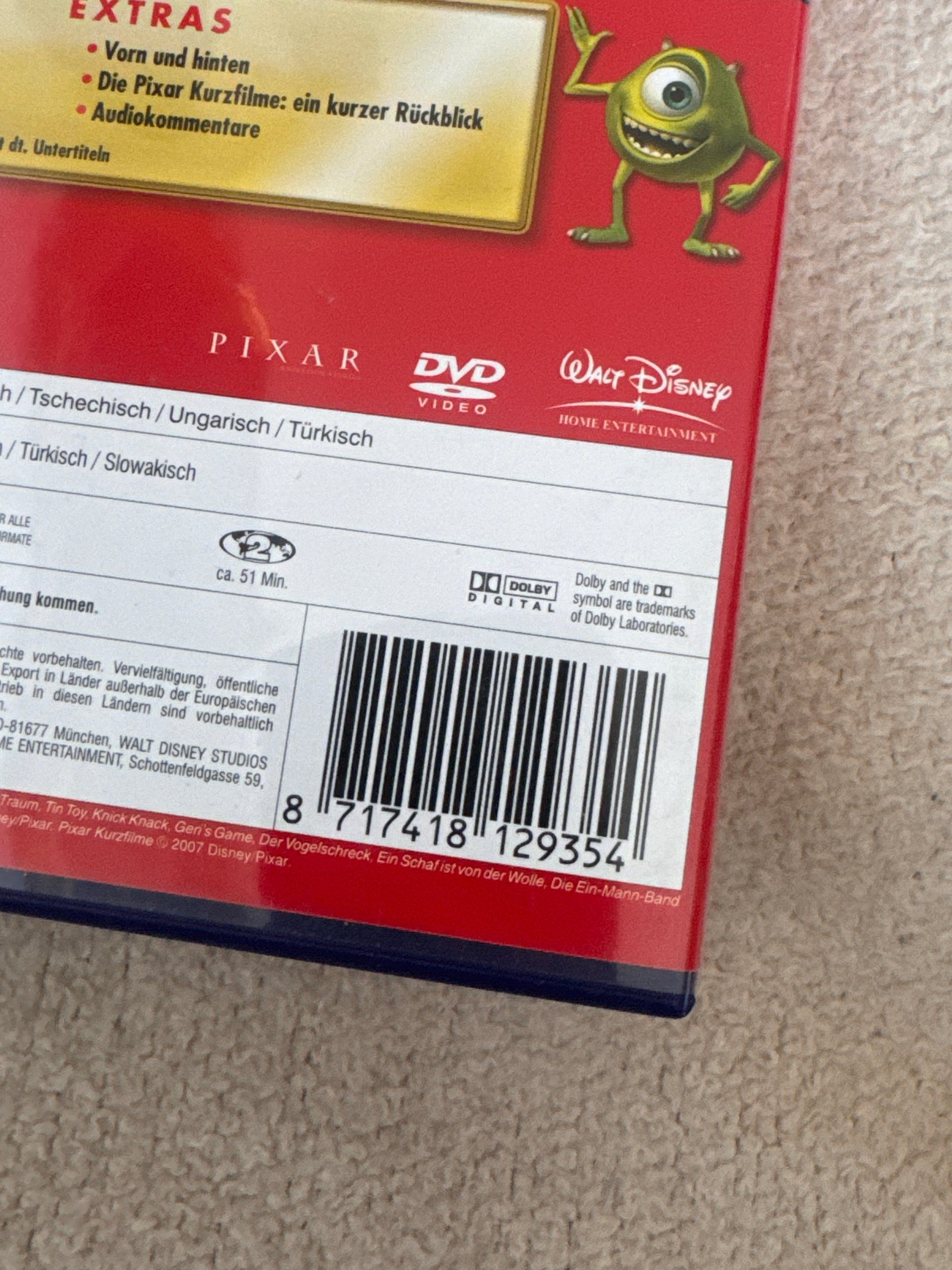 Pixar Complete Short Films Collection DVD German Edition image 3
