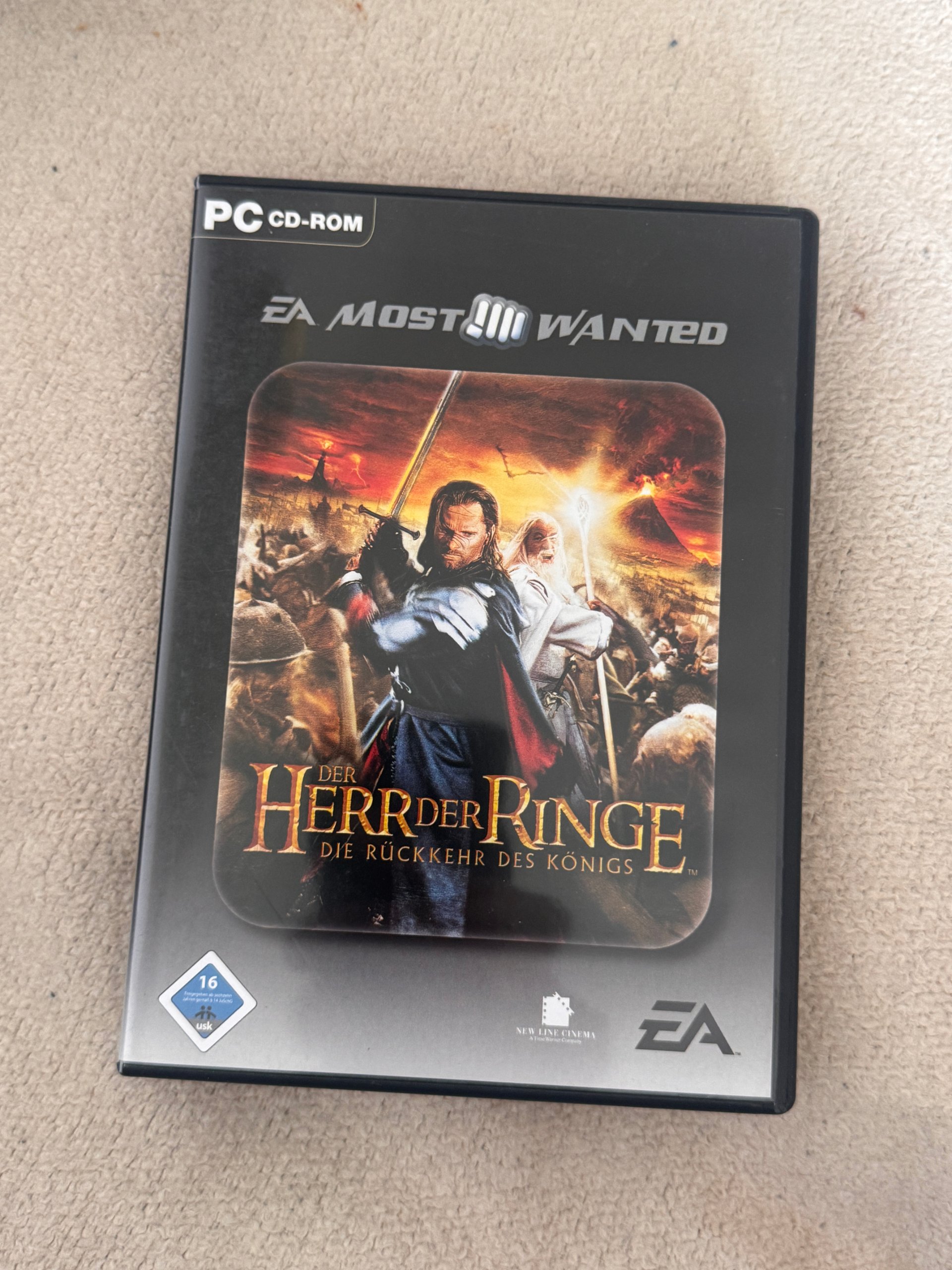 EA PC Lord of the Rings Der Herr der Ringe Game CD-ROM cd-a-01