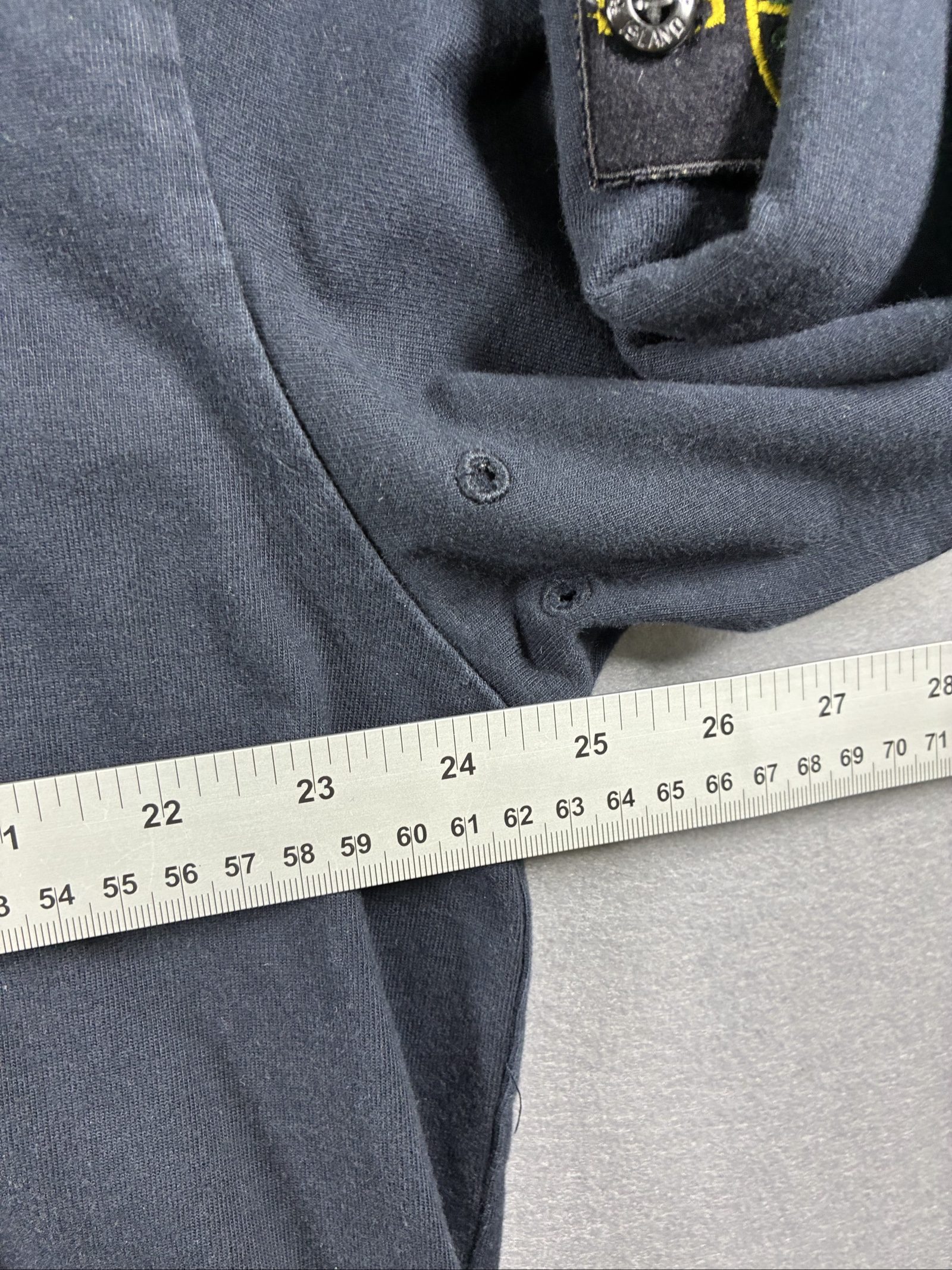 Stone Island Men's Navy Cotton Long Sleeve Sweater XXL Compass Patch image 9