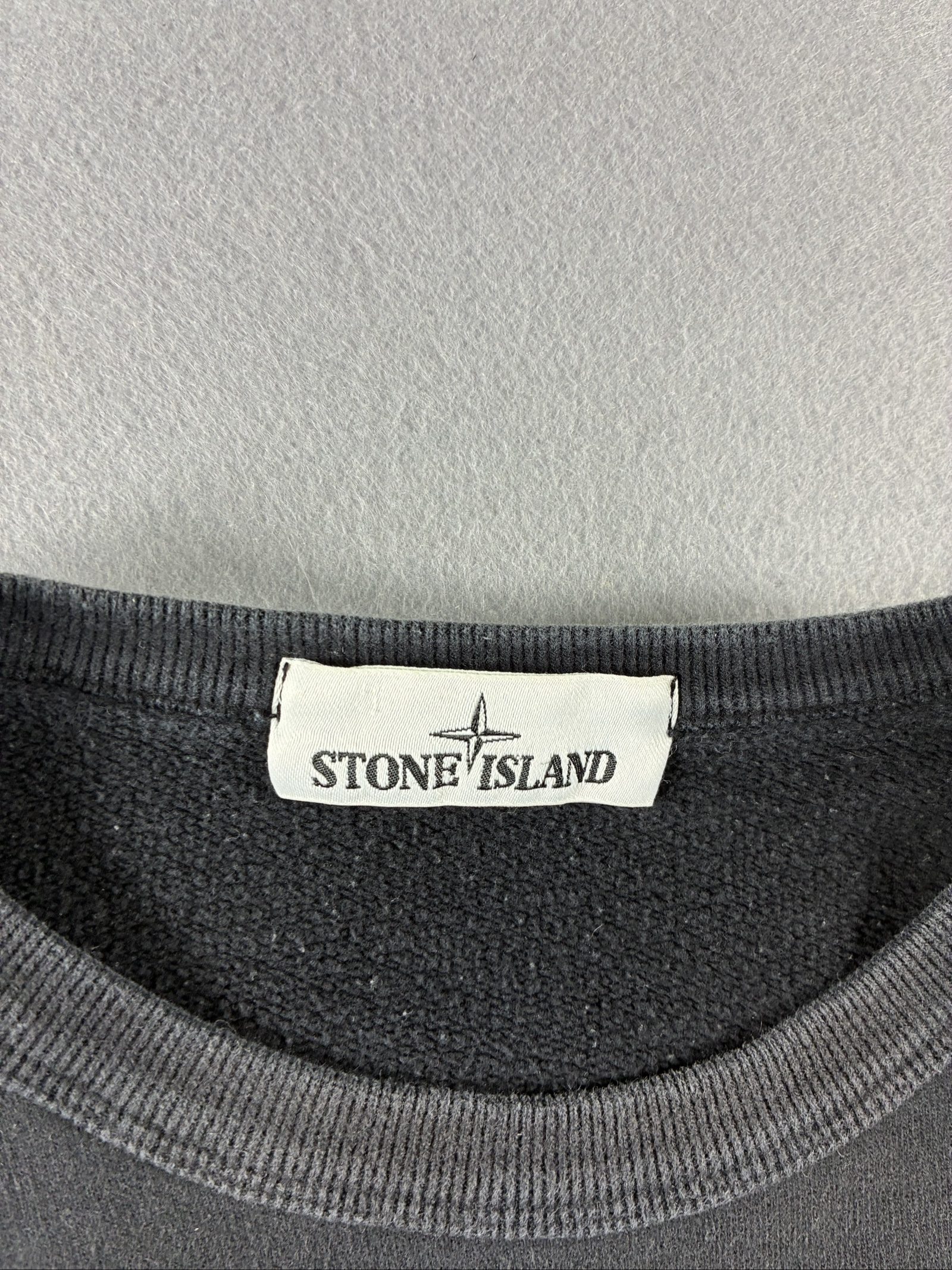 Stone Island Men Grey Logo Crewneck Sweatshirt XL image 2