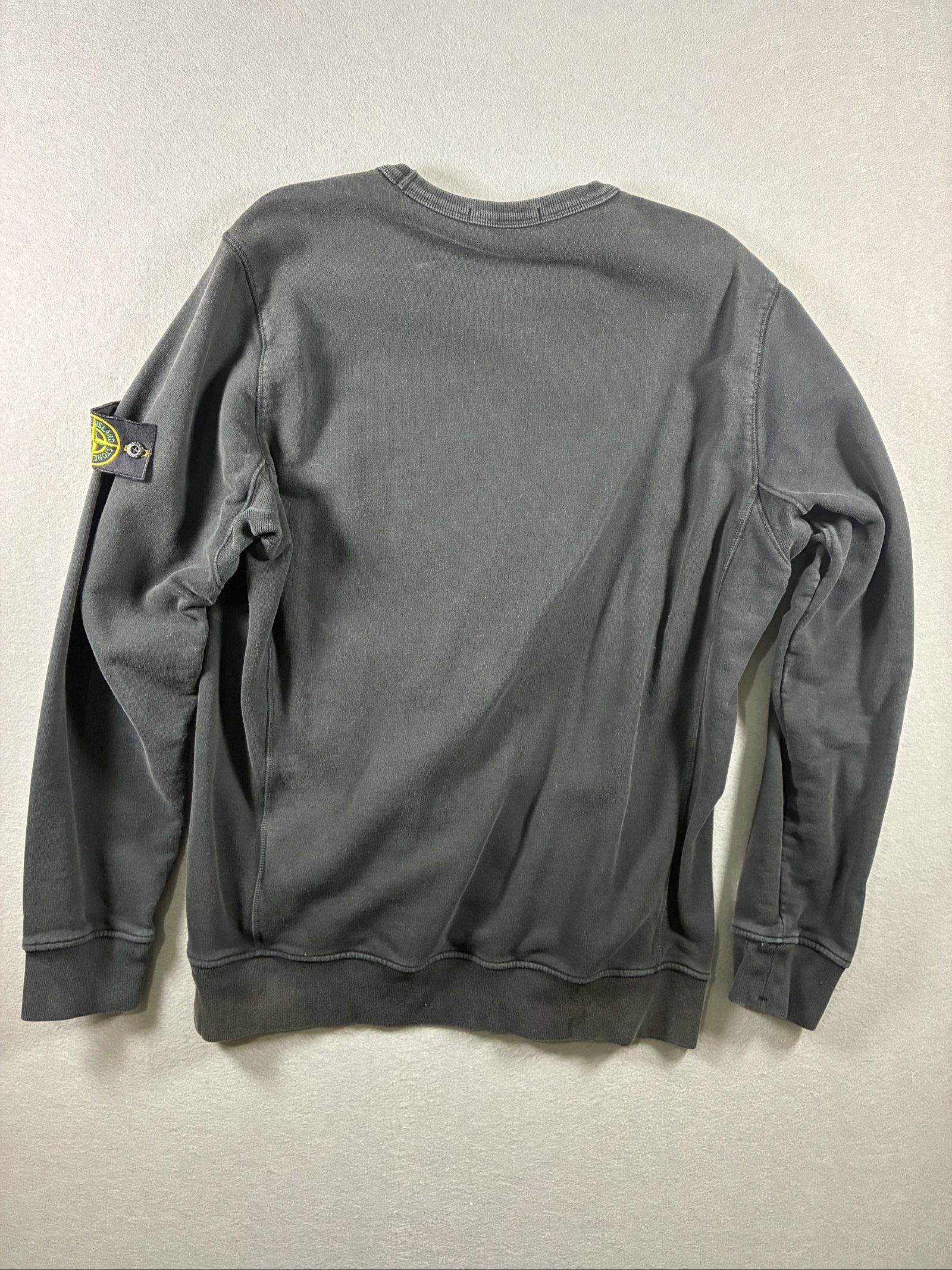 Stone Island Men Grey Logo Crewneck Sweatshirt XL image 5