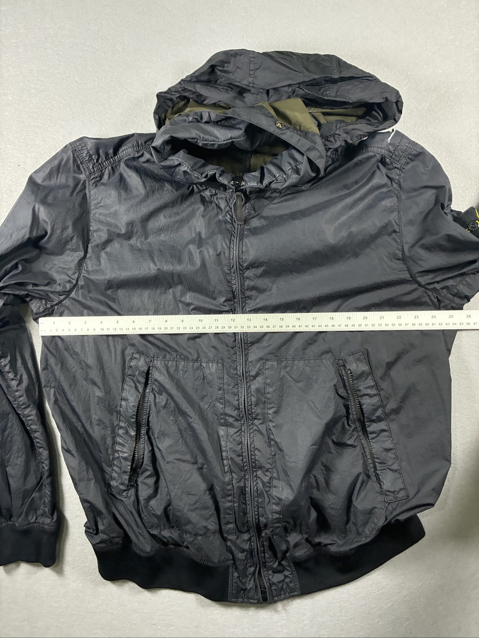 Stone Island Black Hooded Lightweight Jacket Large with Membrana 3L TC image 8