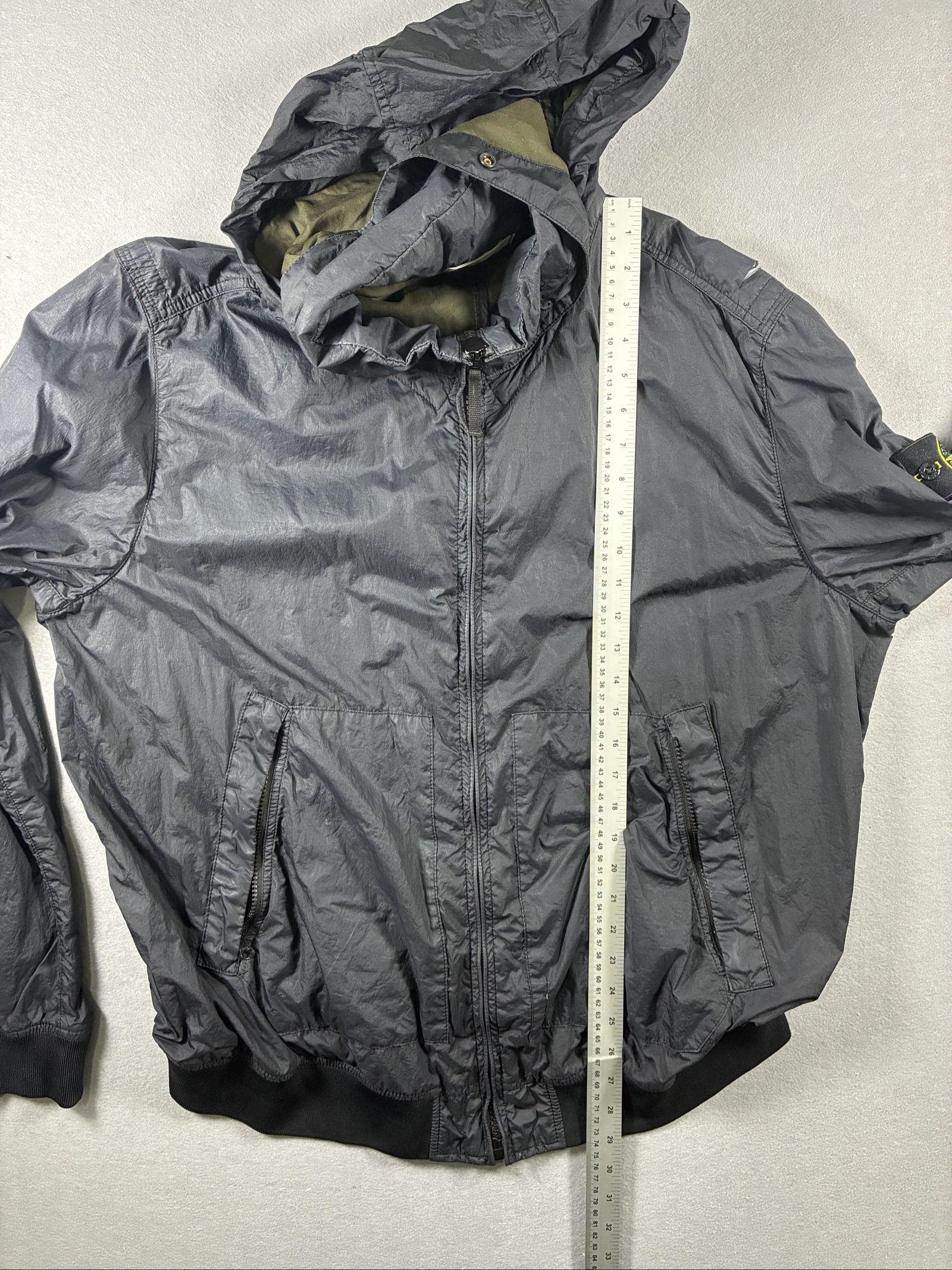 Stone Island Black Hooded Lightweight Jacket Large with Membrana 3L TC image 10