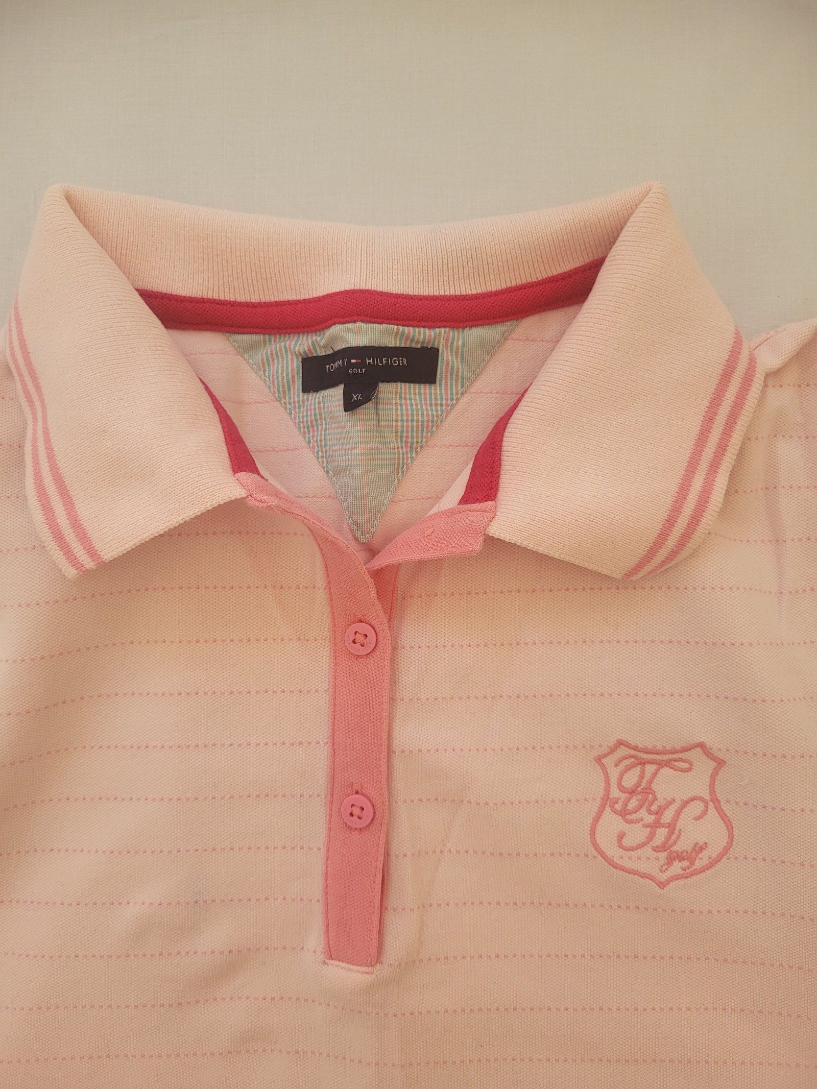 Tommy Hilfiger Golf Womens Pink Sleeveless Polo Top Size XL image 2