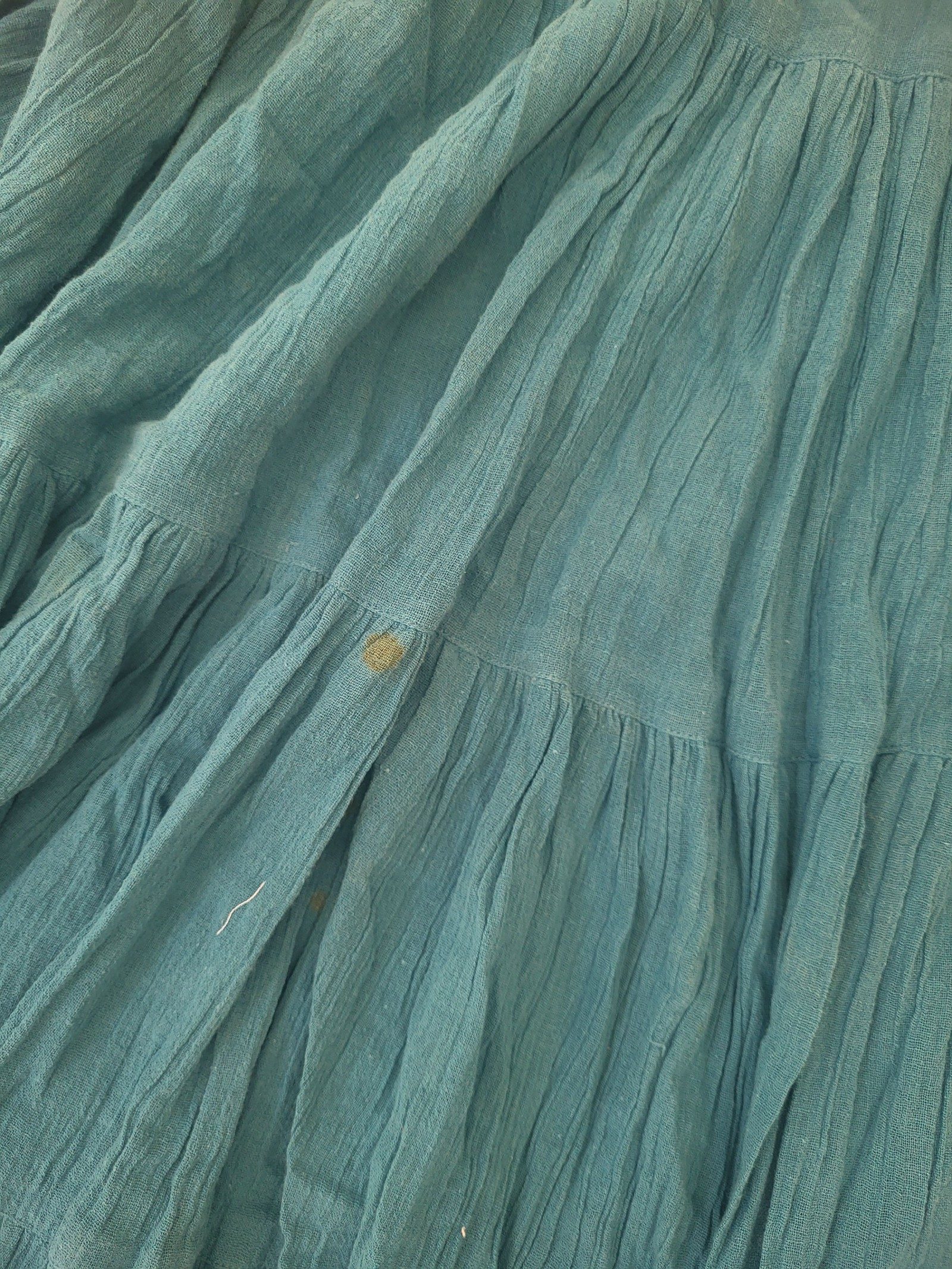 Pinko Womens Teal Blue Maxi Skirt Embellished Waist Approx Size L image 6
