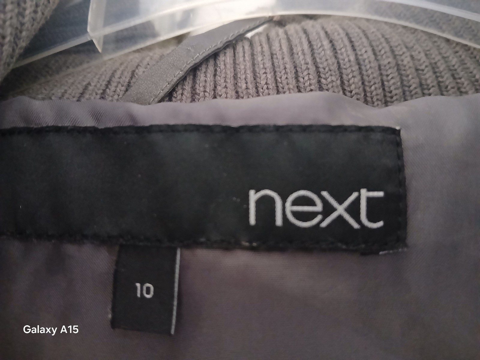 Grey Women's Quilted Faux Fur Hooded Puffer Jacket Large image 6