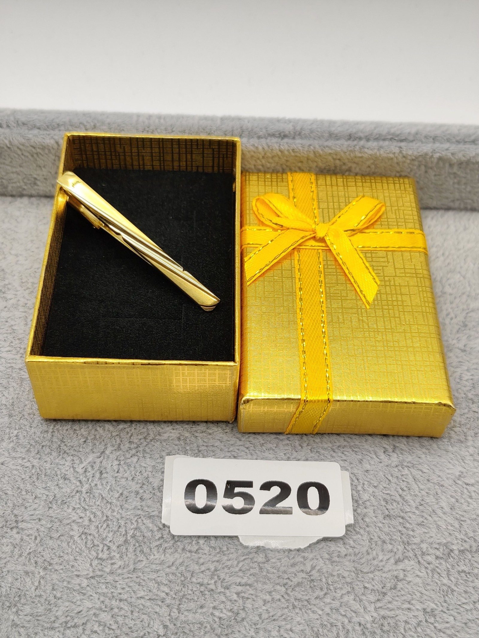Yves Saint Laurent Gold Tone Tie Clip