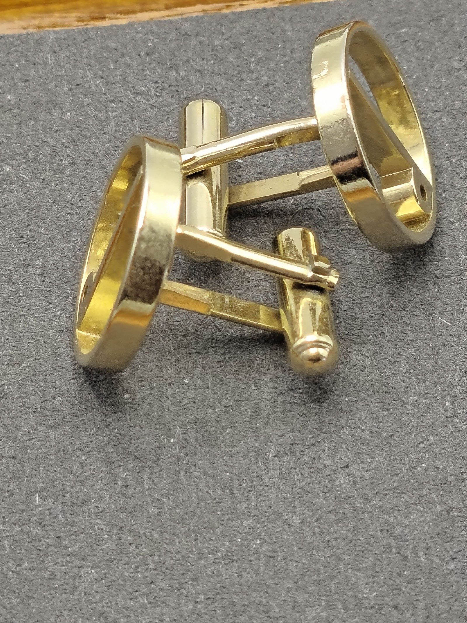 Dunhill Gold Tone Round Modernist Cufflinks image 6