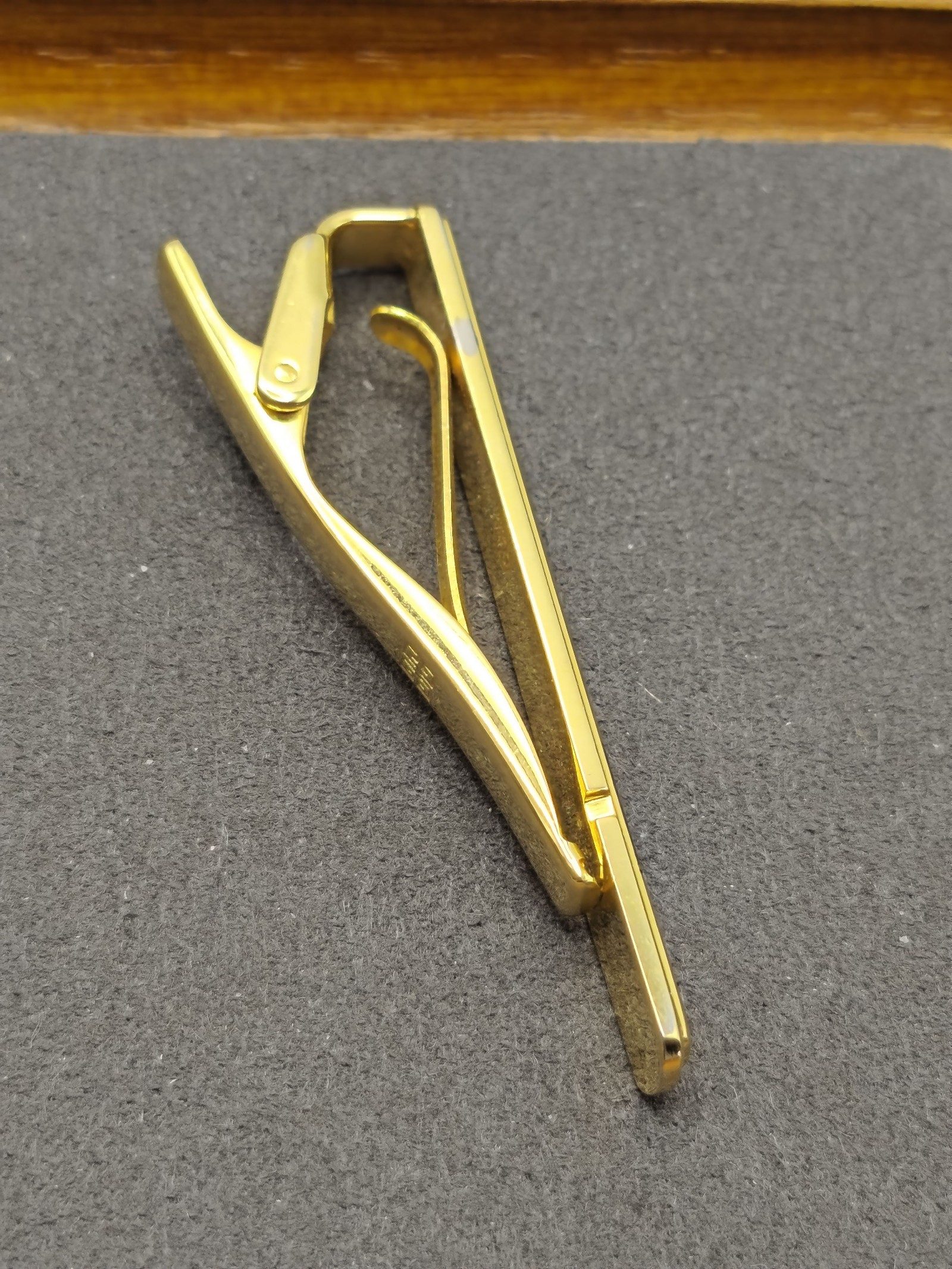 Givenchy Gold Tone Tie Clip with Logo image 6
