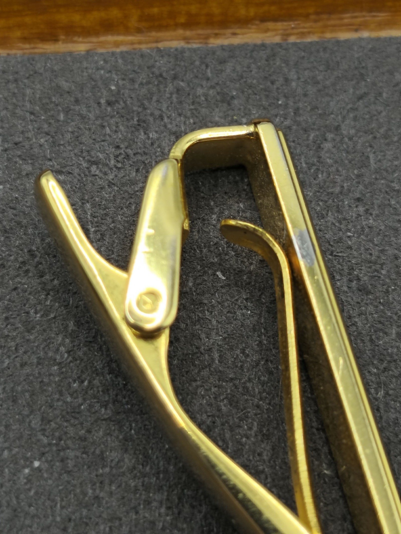 Givenchy Gold Tone Tie Clip with Logo image 7