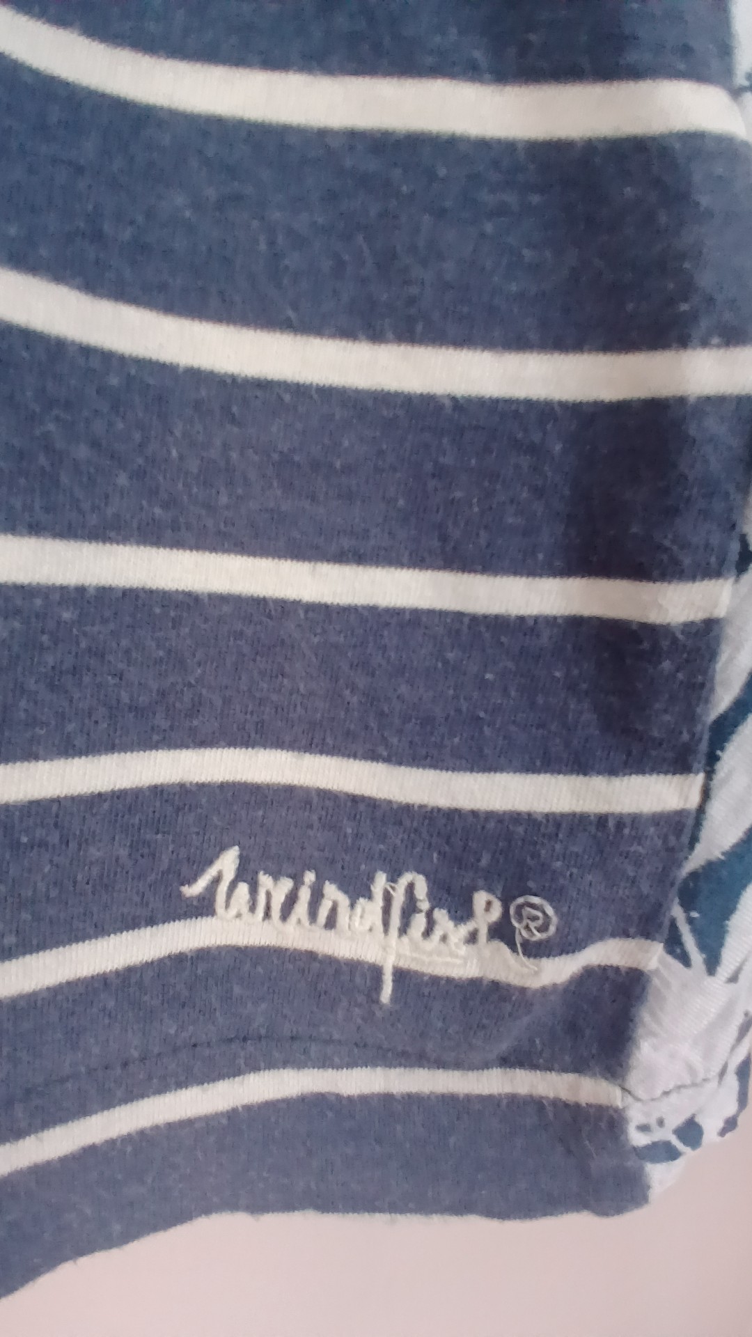 Weird Fish Women's Navy & White Stripe Tank Top Size 12 image 3