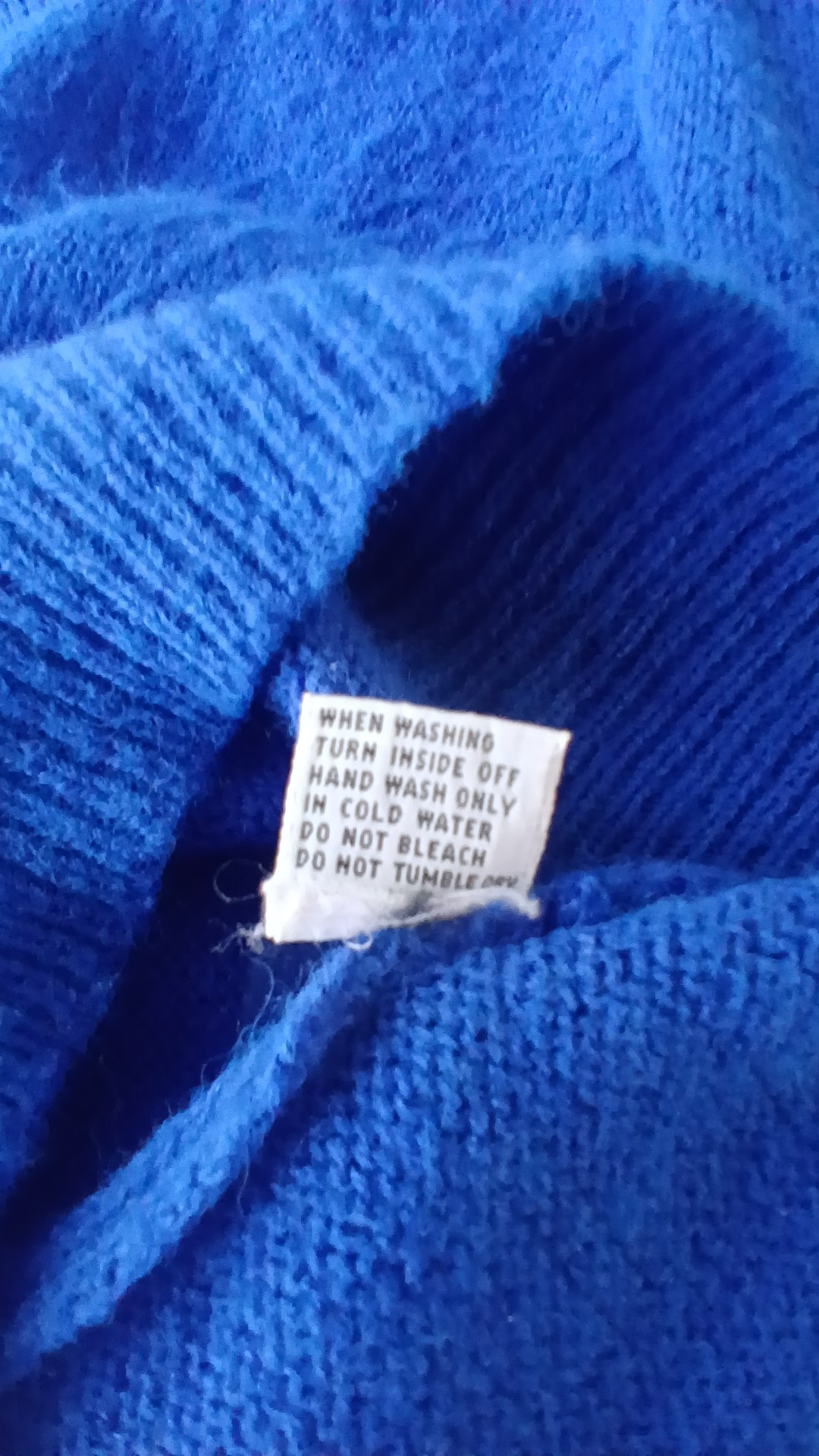 Frank Saul Vintage Blue Embellished Wool Jumper Size 2 (S/M) image 5