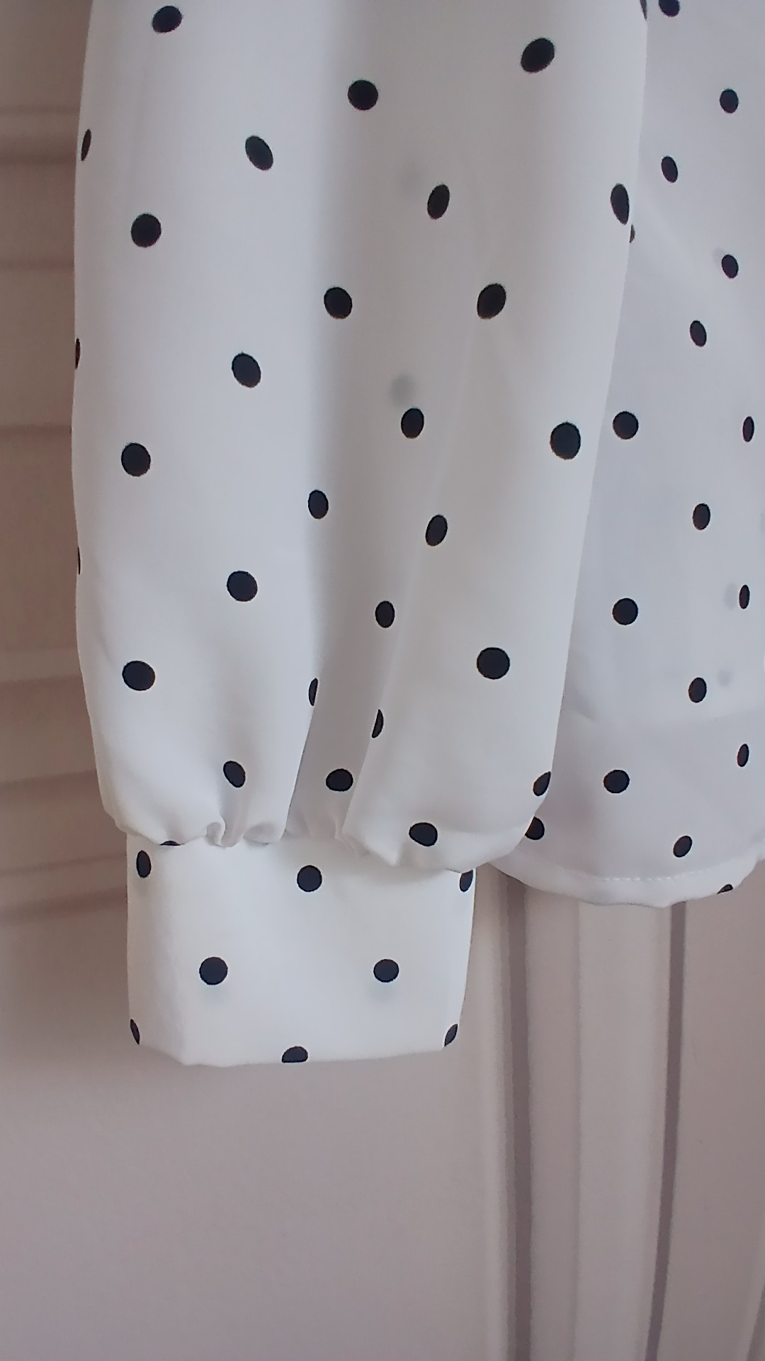 Rosie & Co White & Black Polka Dot Long Sleeve Blouse UK 14 image 2