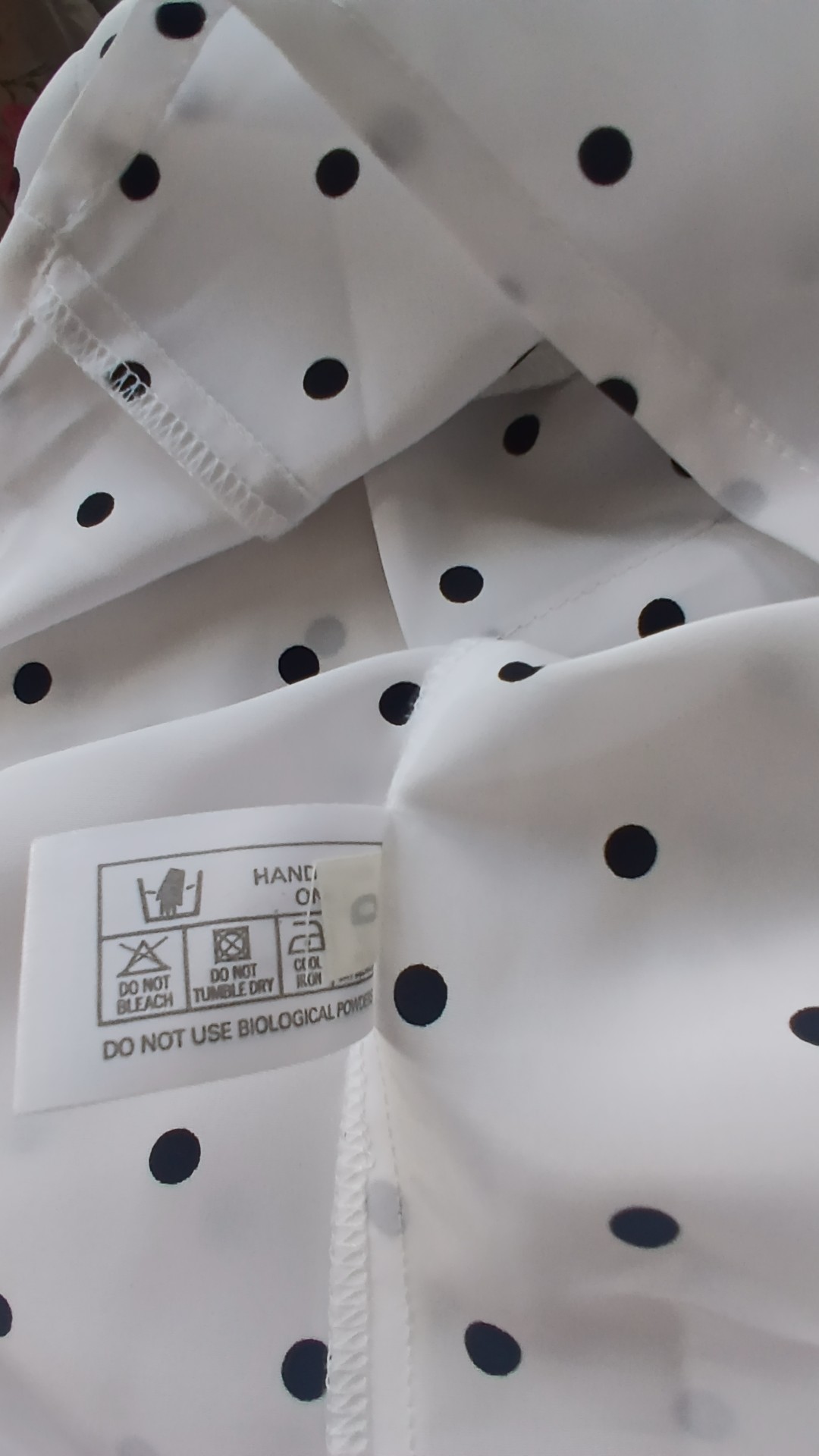 Rosie & Co White & Black Polka Dot Long Sleeve Blouse UK 14 image 8