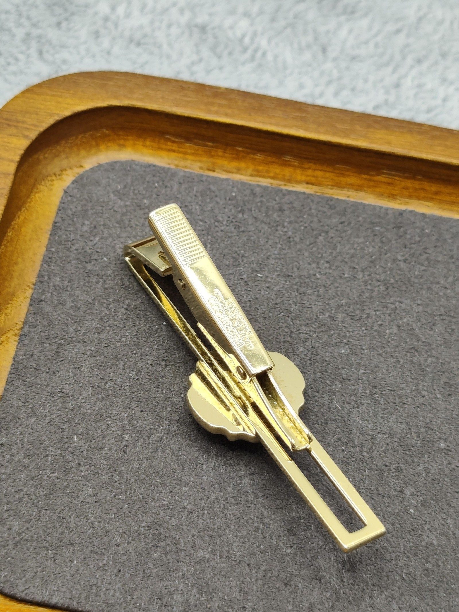 Wedgewood Gold & Blue Cameo Tie Clip with Gift Box image 8