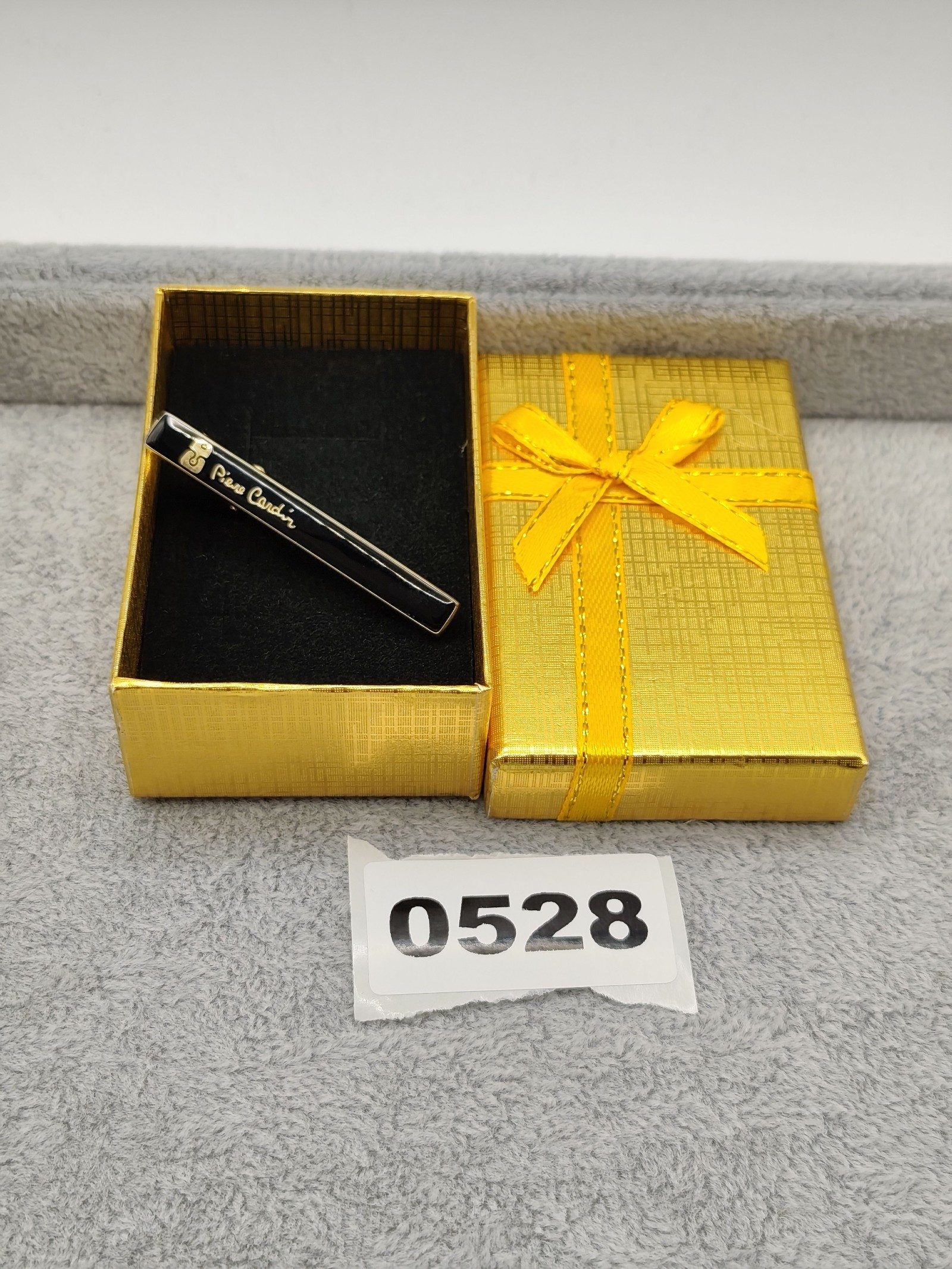 Pierre Cardin Black & Gold Men's Tie Clip