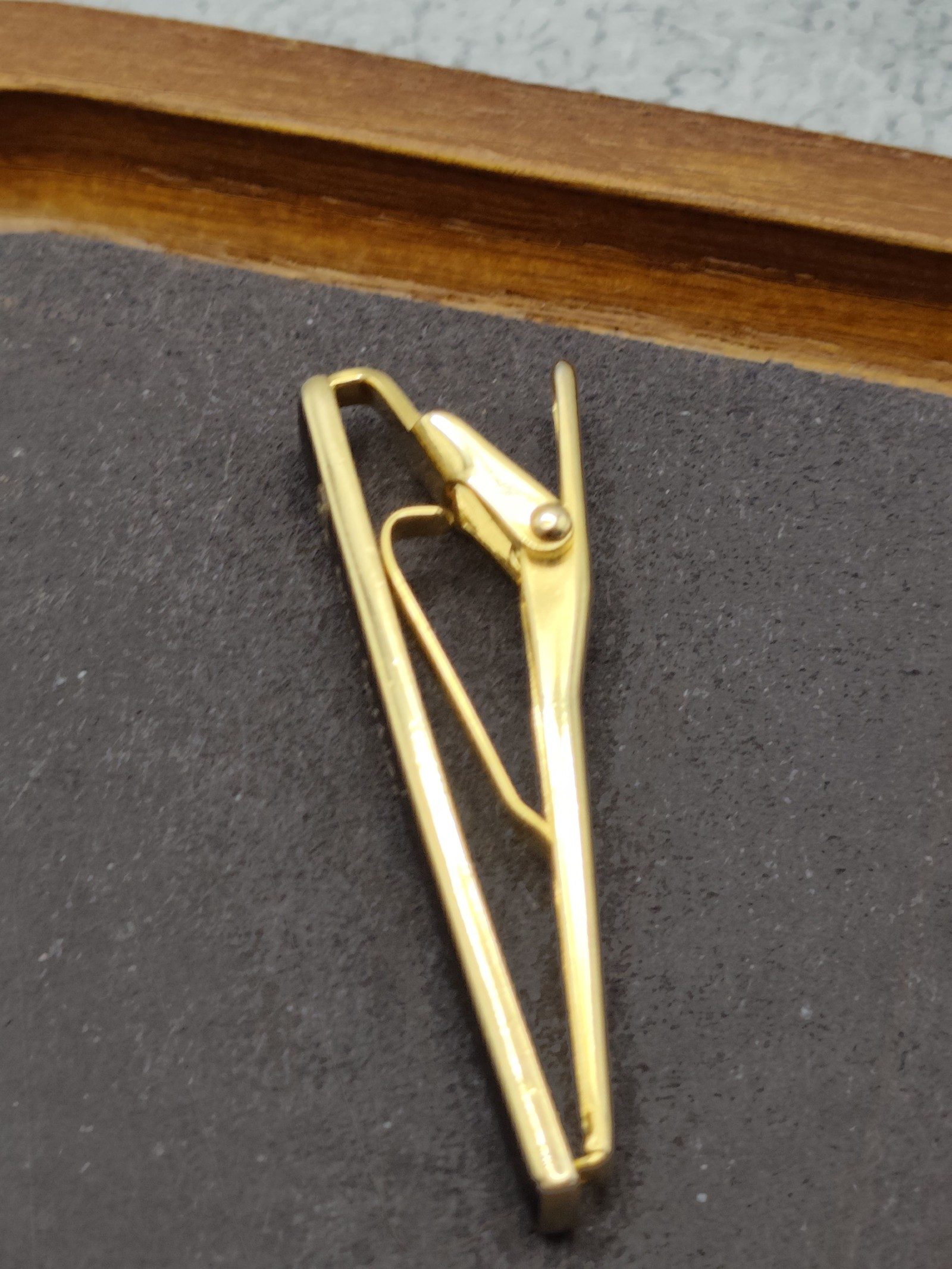 Pierre Cardin Black & Gold Men's Tie Clip image 7