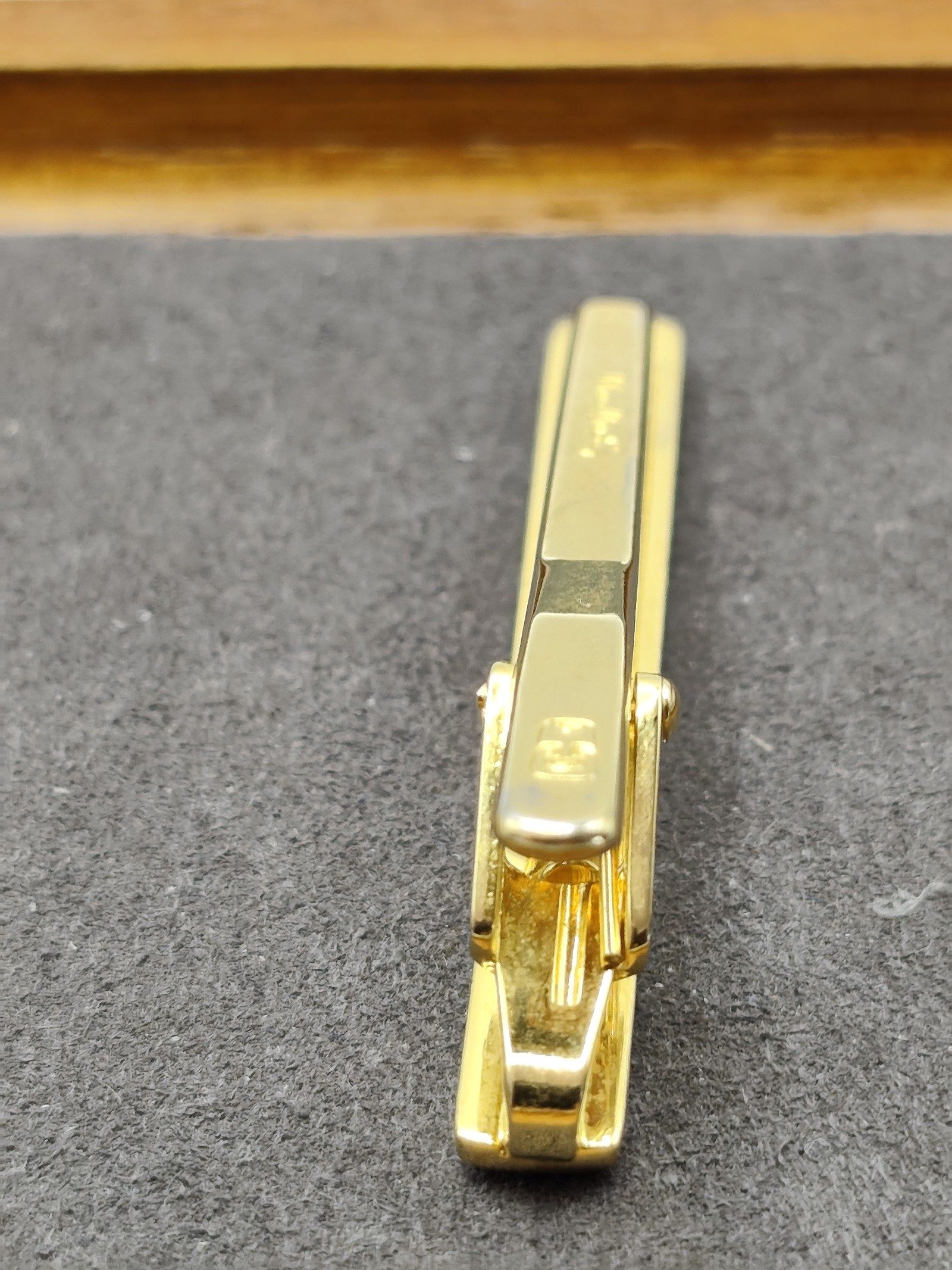 Pierre Cardin Black & Gold Men's Tie Clip image 8