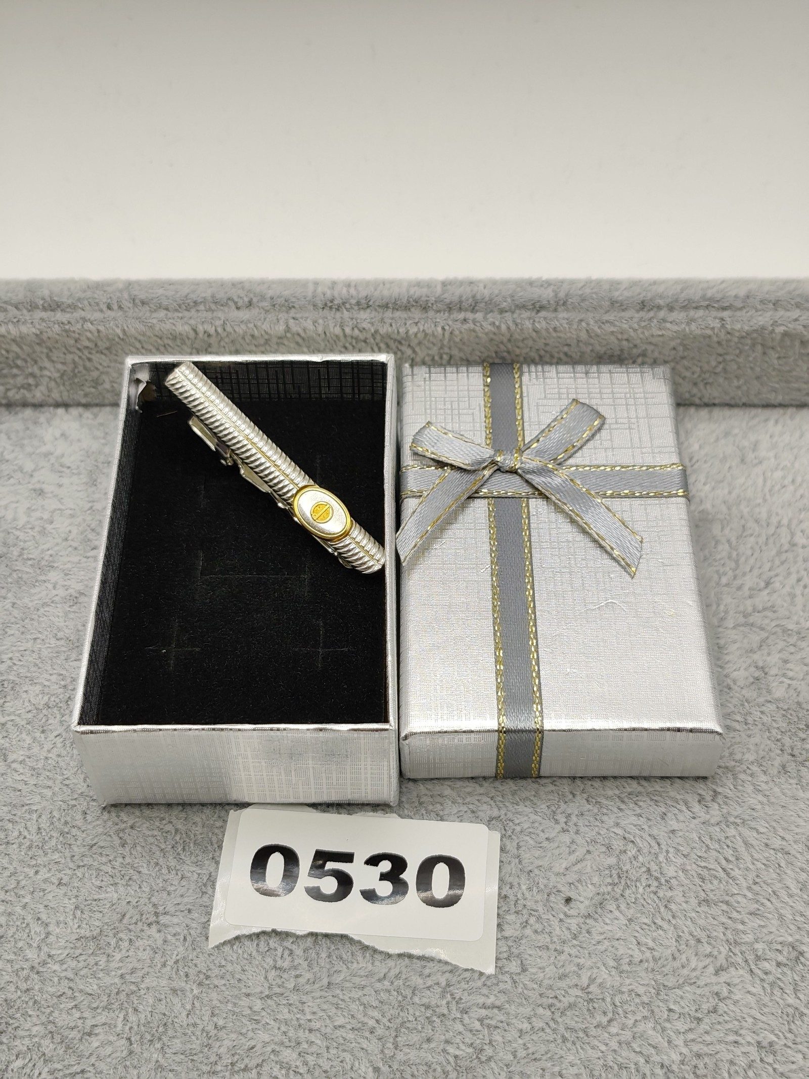 Dunhill Silver & Gold Tone Men's Tie Clip