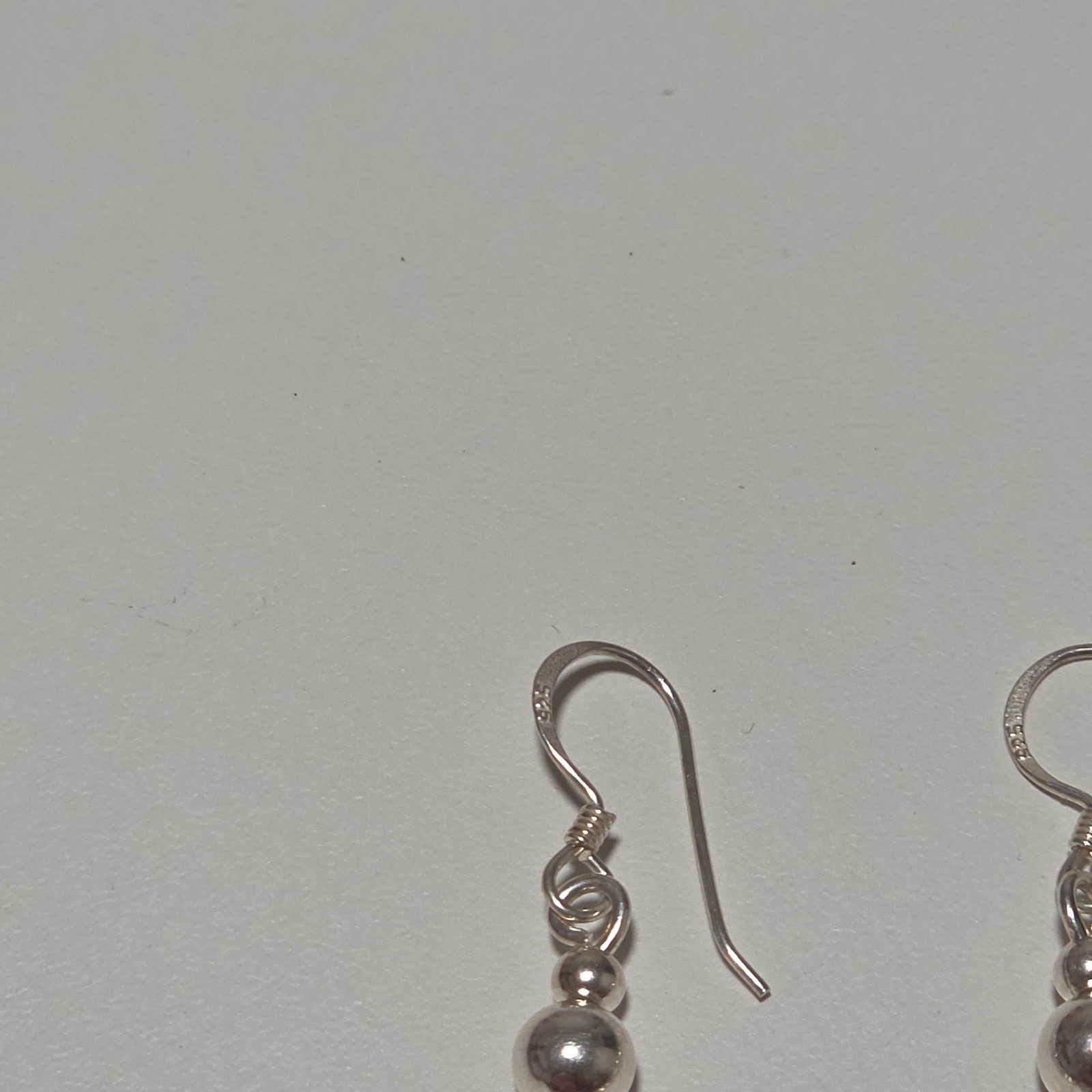 925 sterling Silver Circle Infinity Drop Earrings .b6 image 4