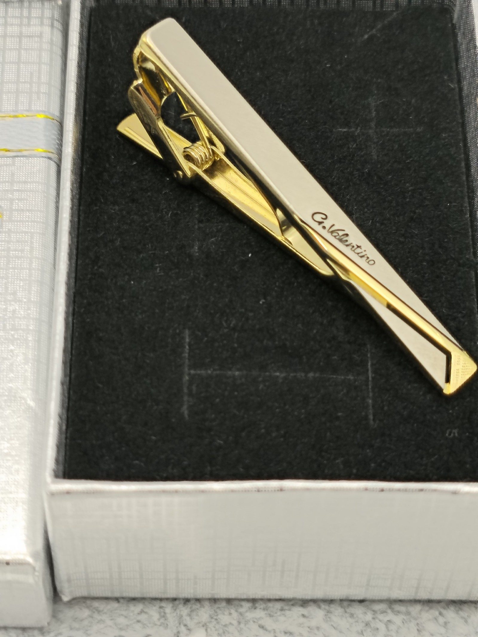 G. Valentino Gold & Silver Tone Tie Clip image 2