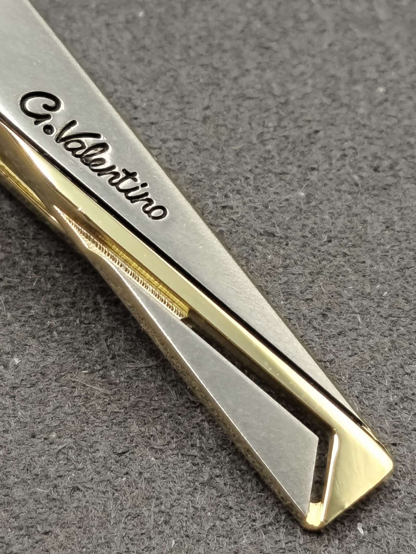 G. Valentino Gold & Silver Tone Tie Clip image 4