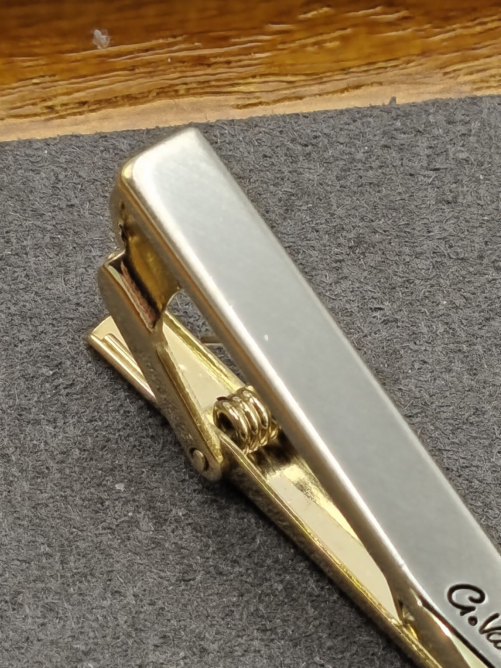 G. Valentino Gold & Silver Tone Tie Clip image 5