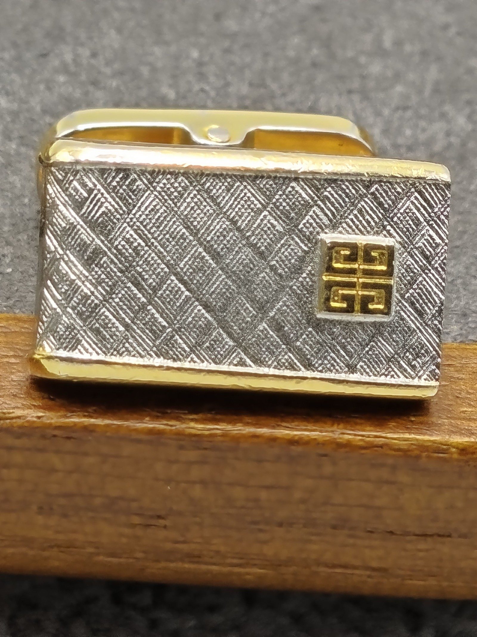 Givenchy Gold & Silver Mens Cufflinks & Tie Clip Set image 5