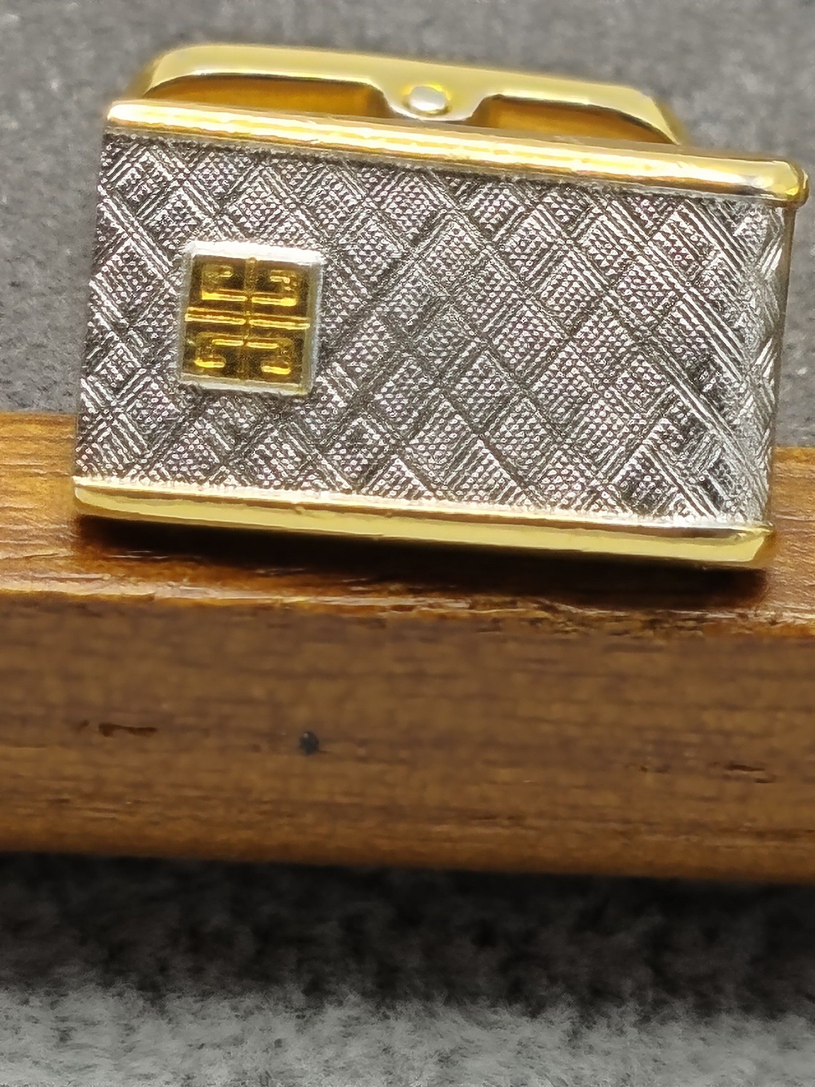 Givenchy Gold & Silver Mens Cufflinks & Tie Clip Set image 6