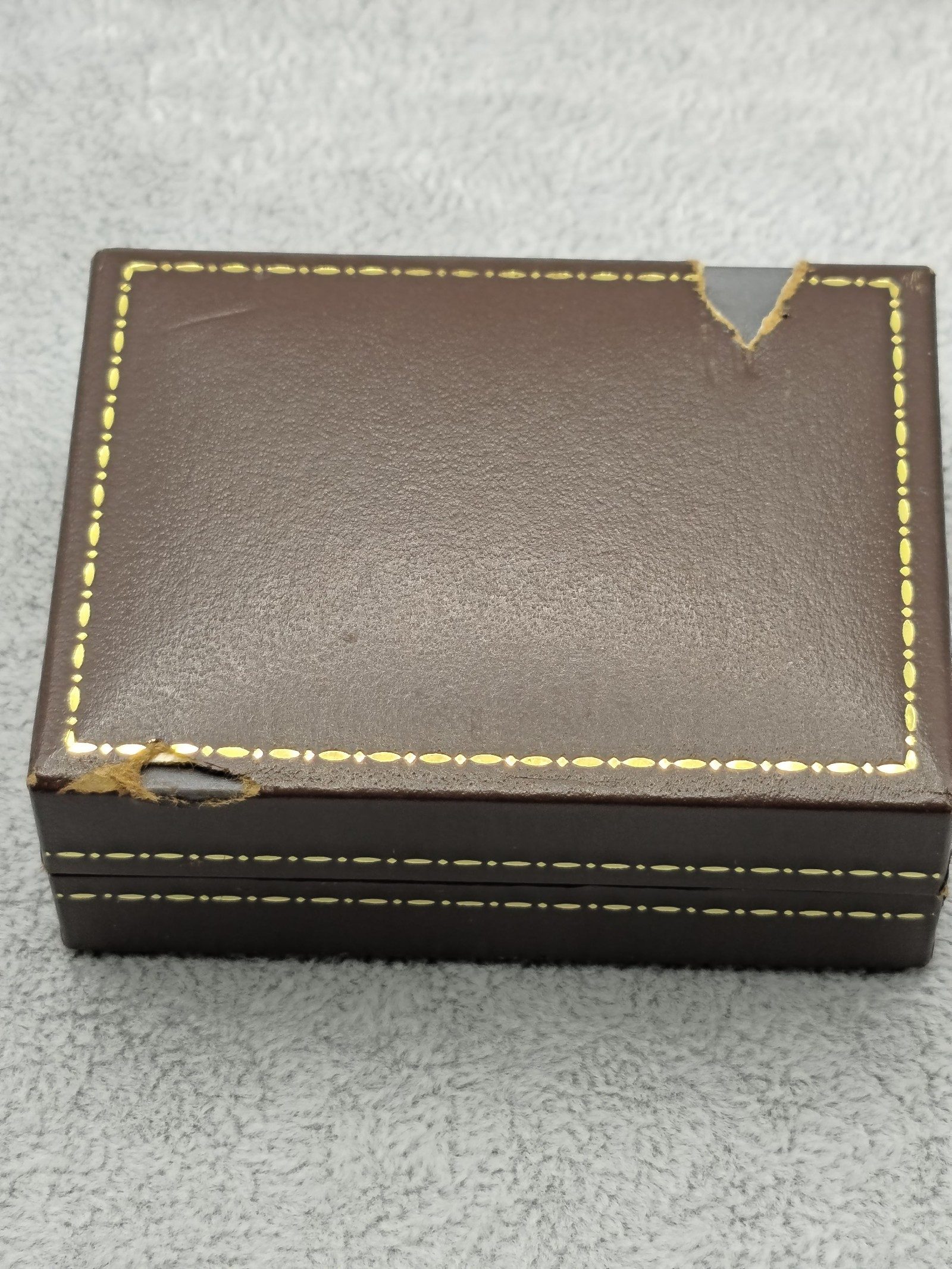 Dunhill Gold & Brown Circular Cufflinks with Original Box image 3