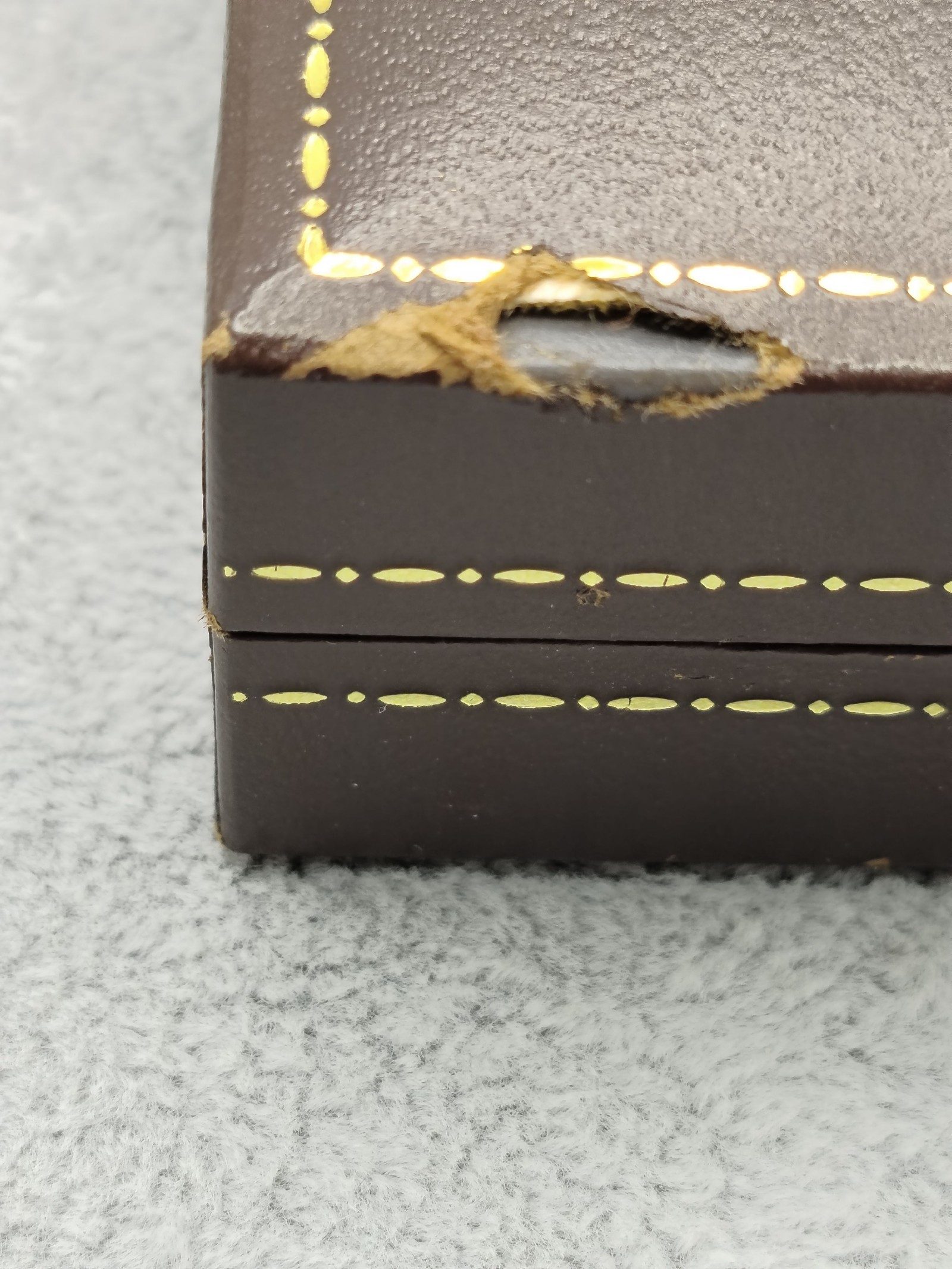 Dunhill Gold & Brown Circular Cufflinks with Original Box image 4