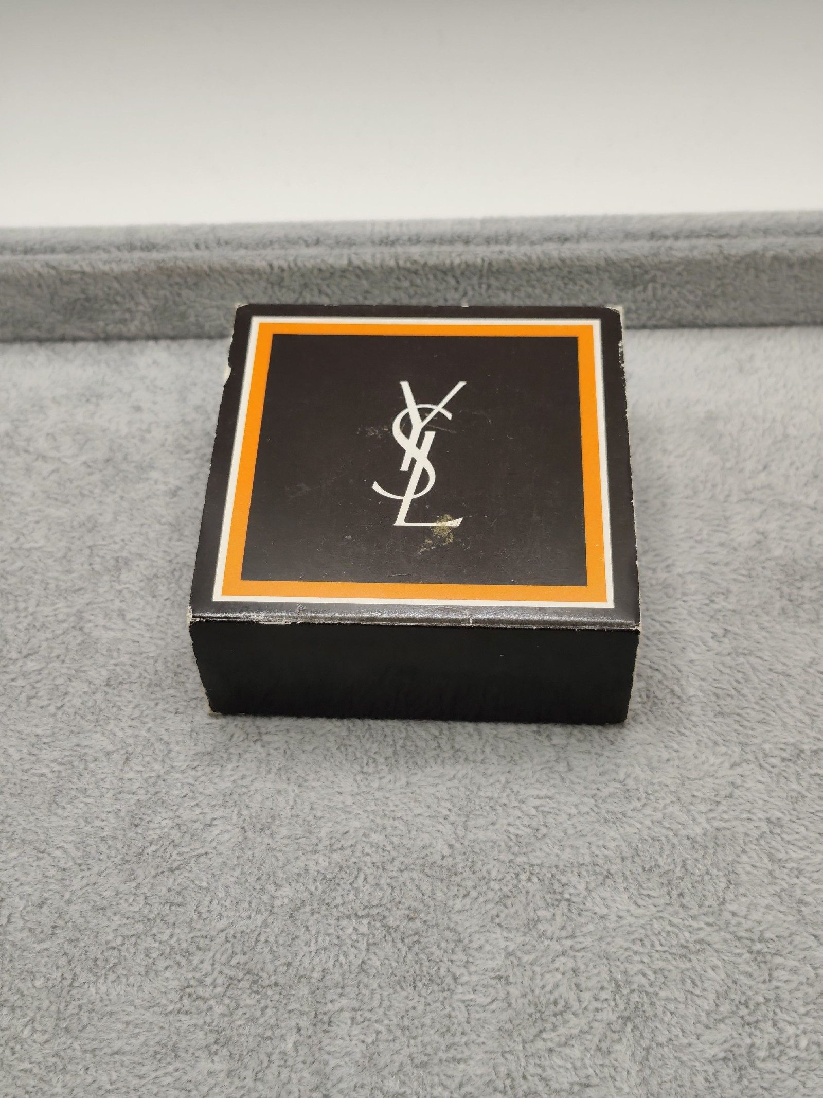 Yves Saint Laurent YSL Gold & Silver Tie Clip with Original Box image 5