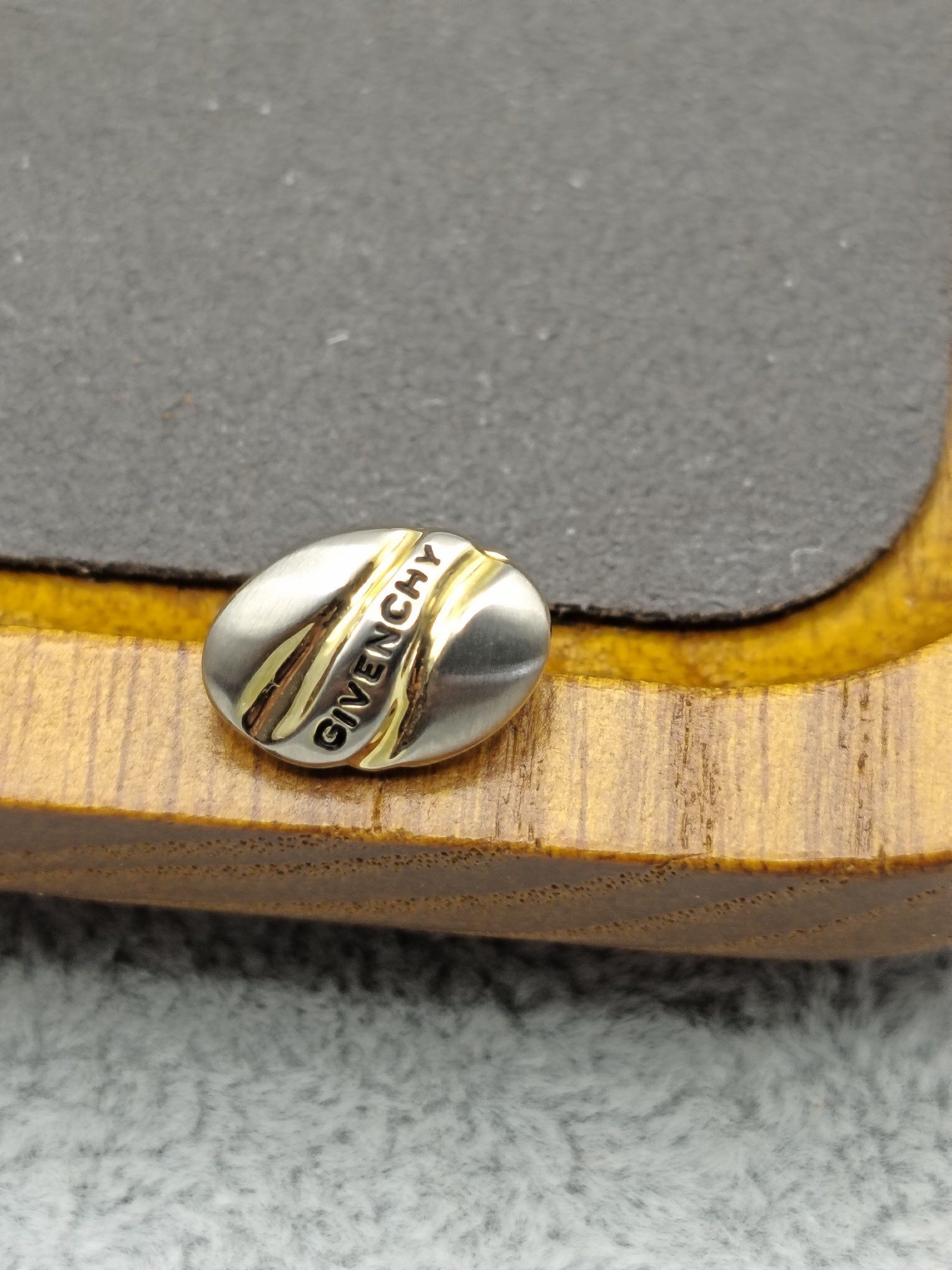 Givenchy Monsieur Gold & Silver Tone Tie pin in Original Box image 4