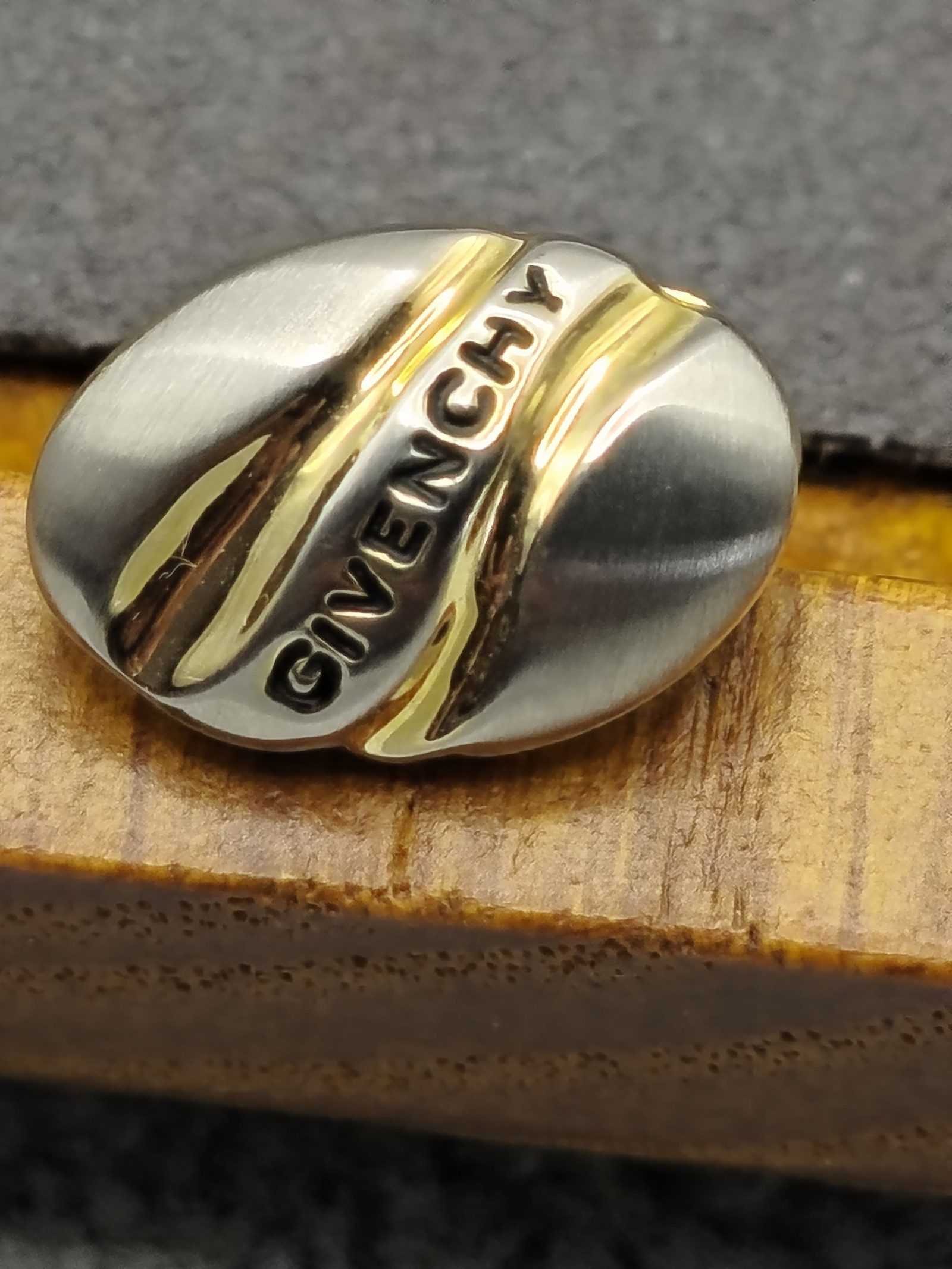 Givenchy Monsieur Gold & Silver Tone Tie pin in Original Box image 5