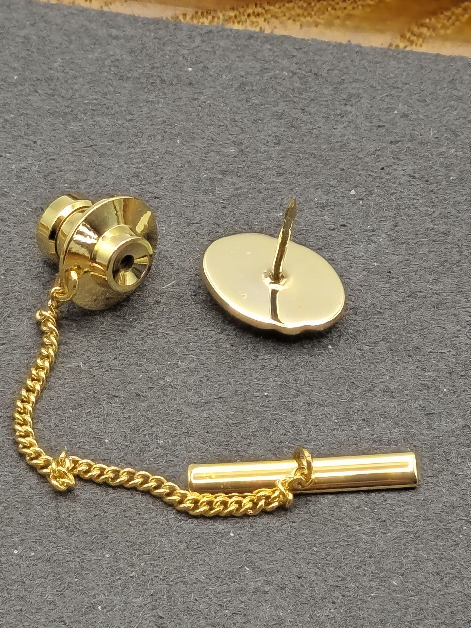 Givenchy Monsieur Gold & Silver Tone Tie pin in Original Box image 6