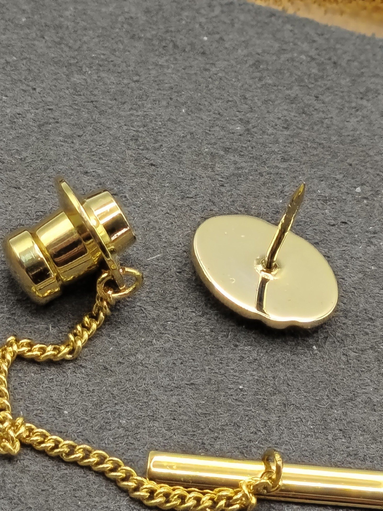 Givenchy Monsieur Gold & Silver Tone Tie pin in Original Box image 8