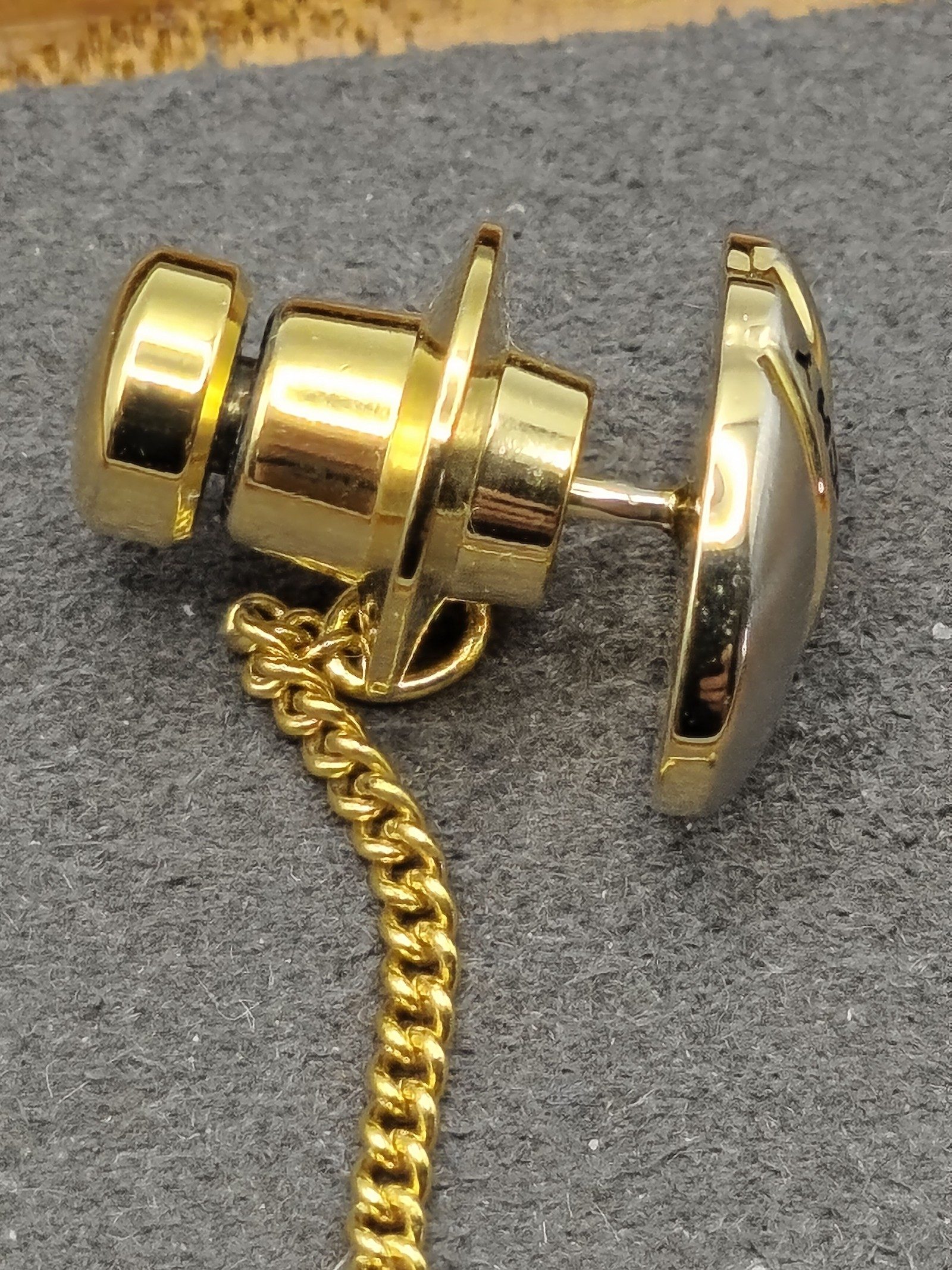 Givenchy Monsieur Gold & Silver Tone Tie pin in Original Box image 9