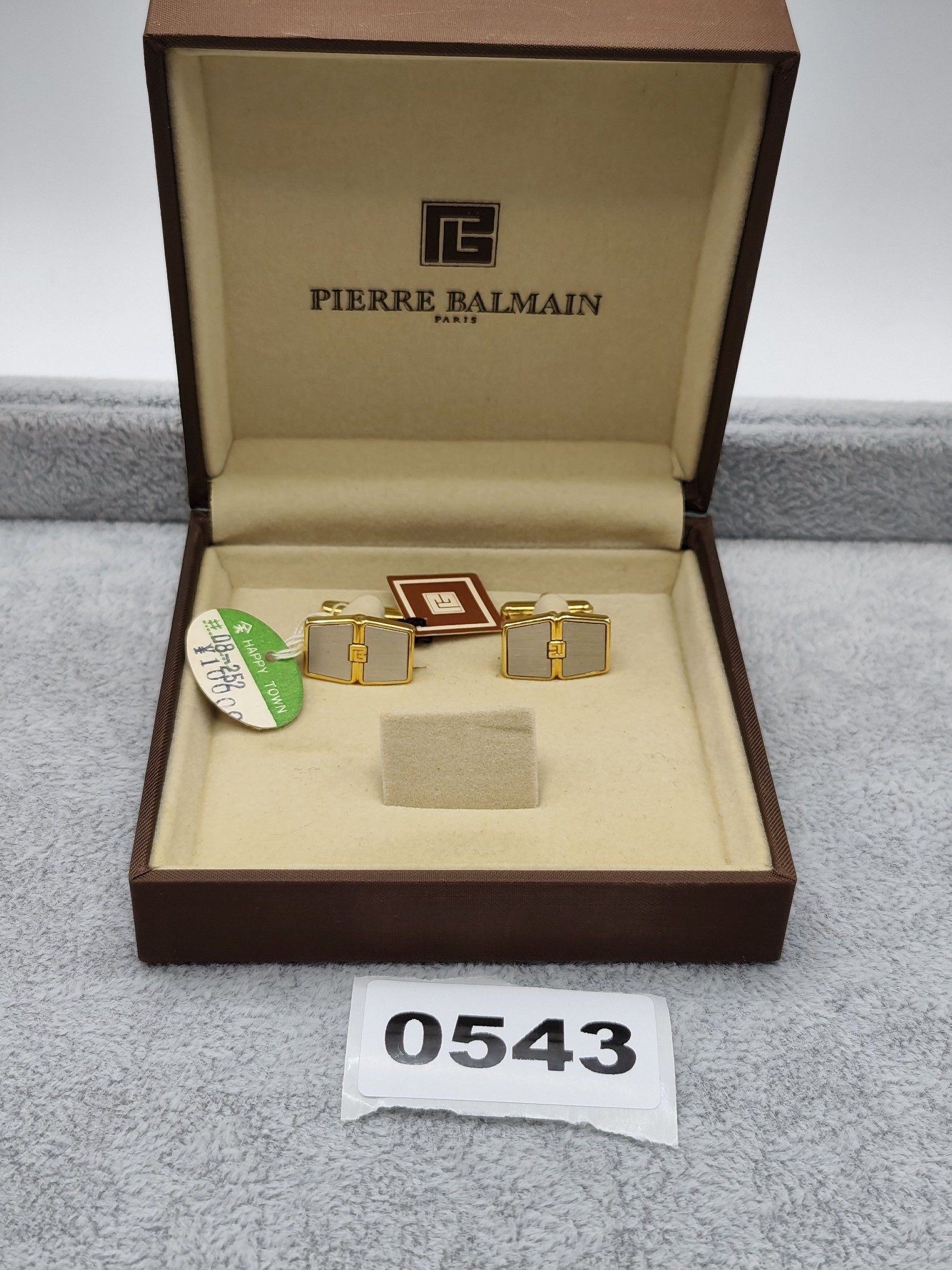 Pierre Balmain Gold & Silver Tone Cufflinks in Original Box