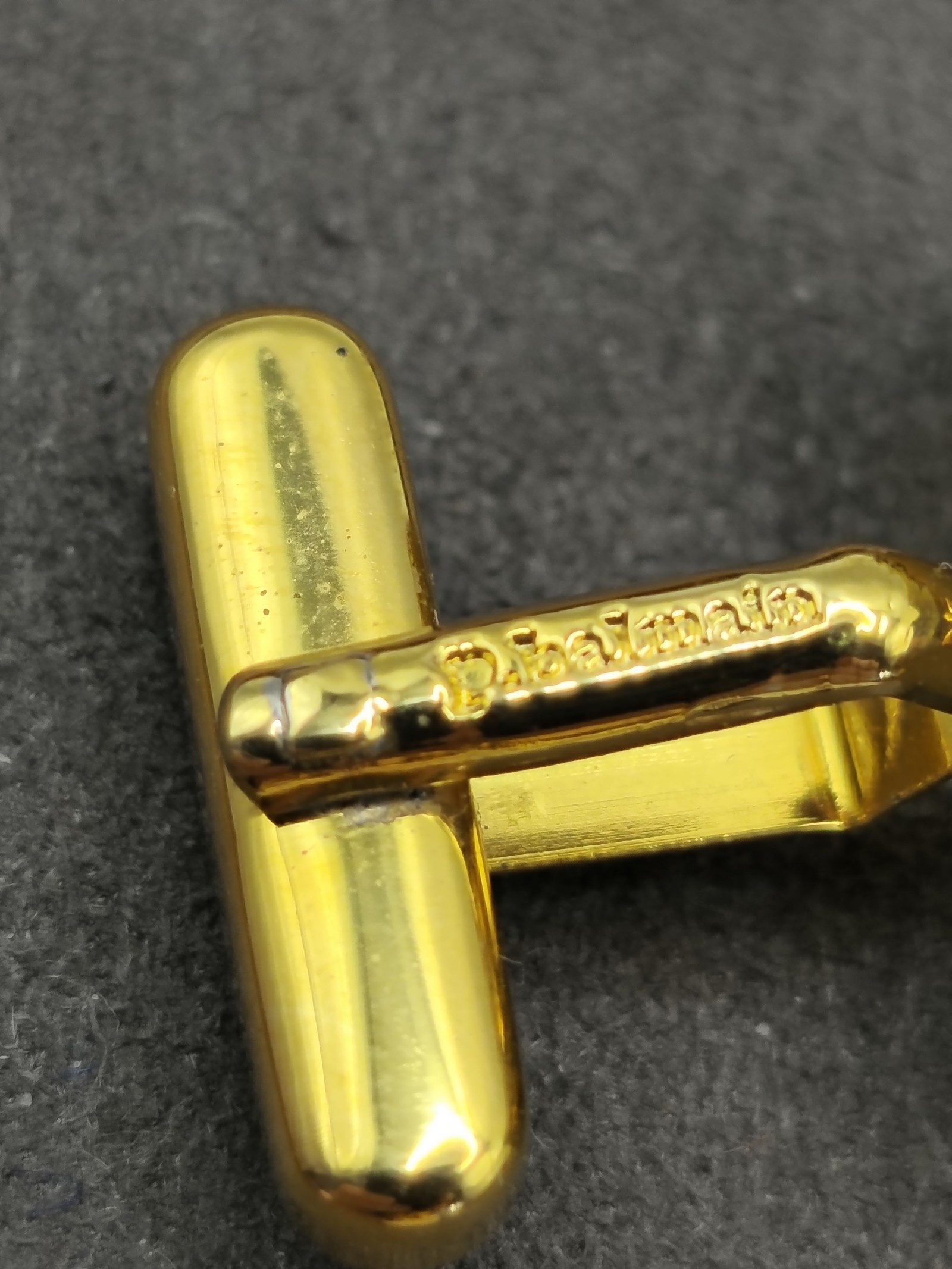 Pierre Balmain Gold & Silver Tone Cufflinks in Original Box image 10